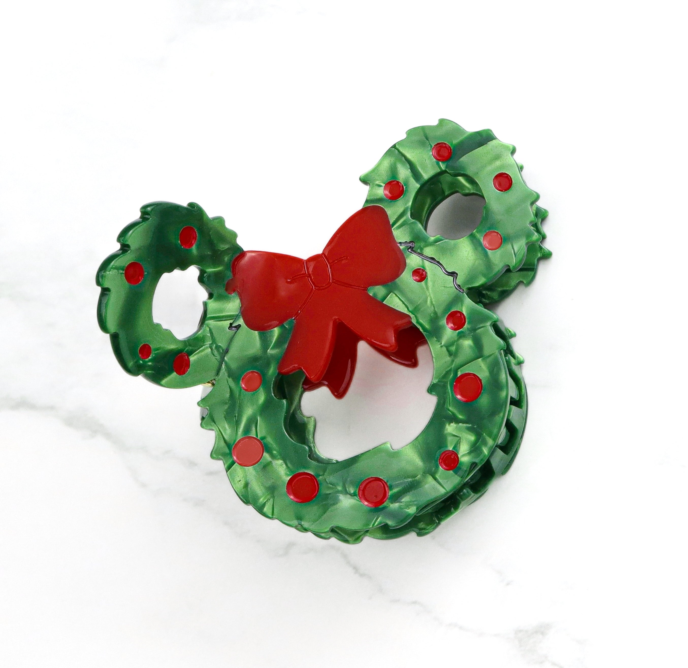 Claw Clip ~ Christmas ~  Magical Wreath