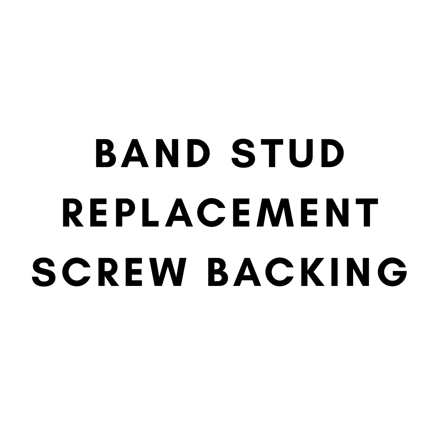 Replacement Screw Backing