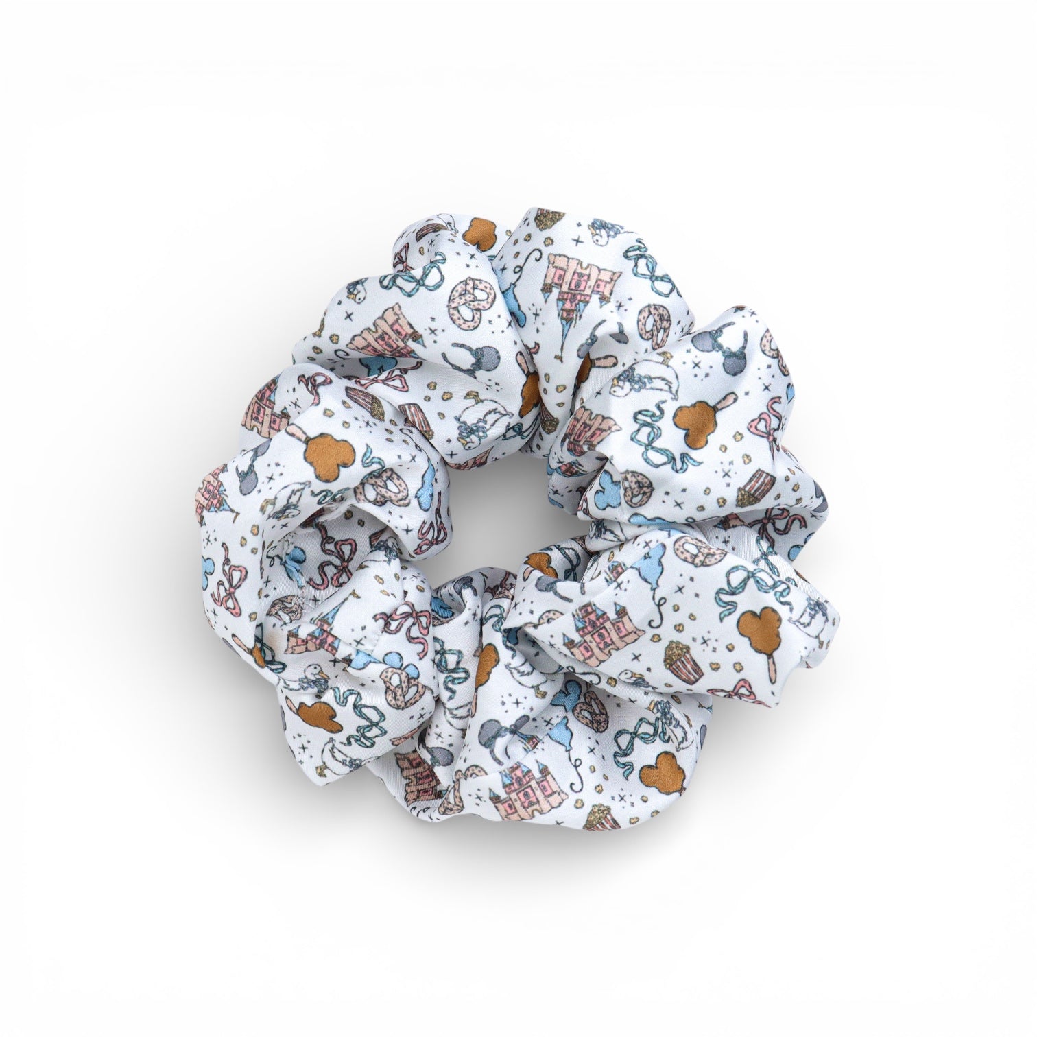 *Satin Scrunchie - Hub Grass & Castle Views