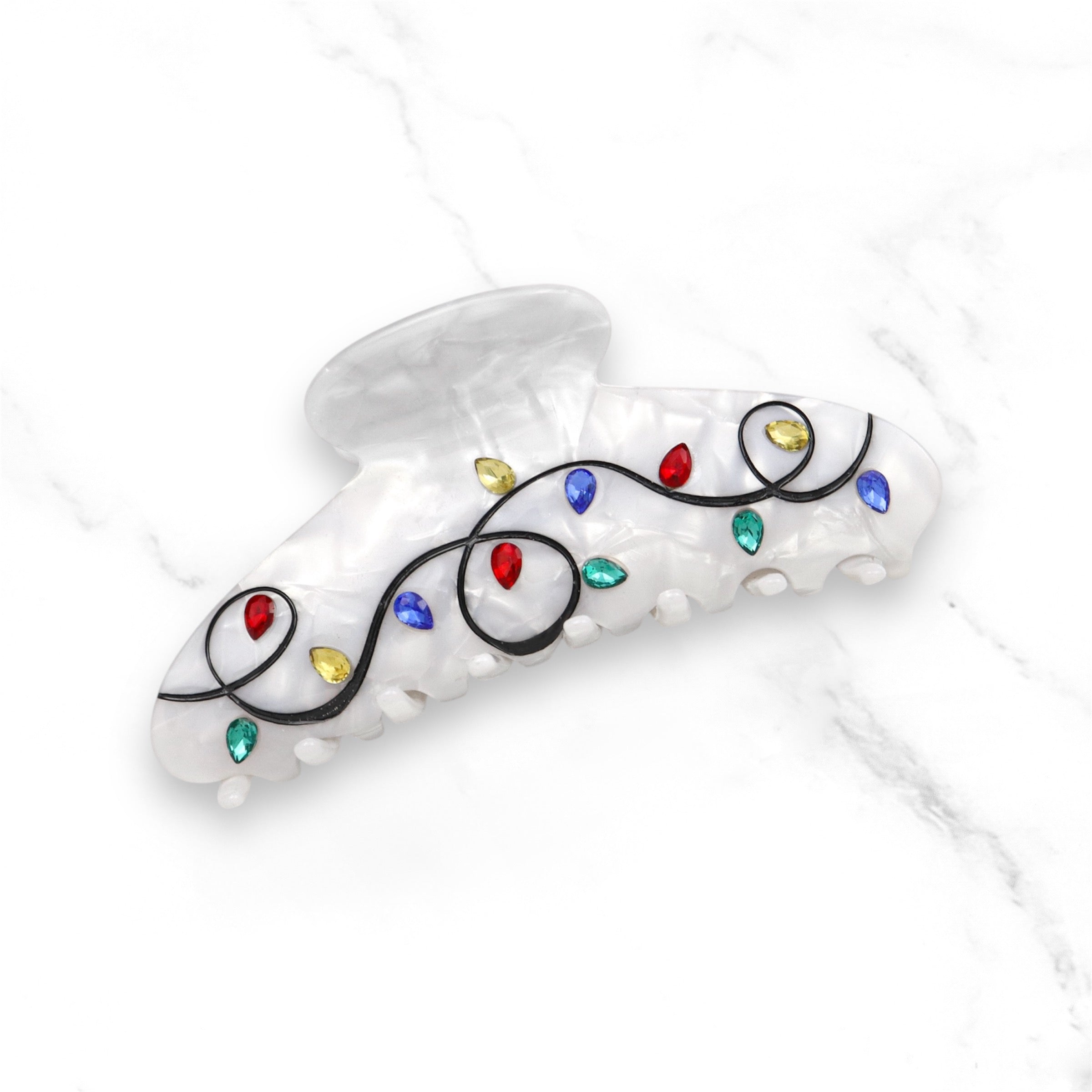 Claw Clip ~ Christmas ~ Holiday Lights