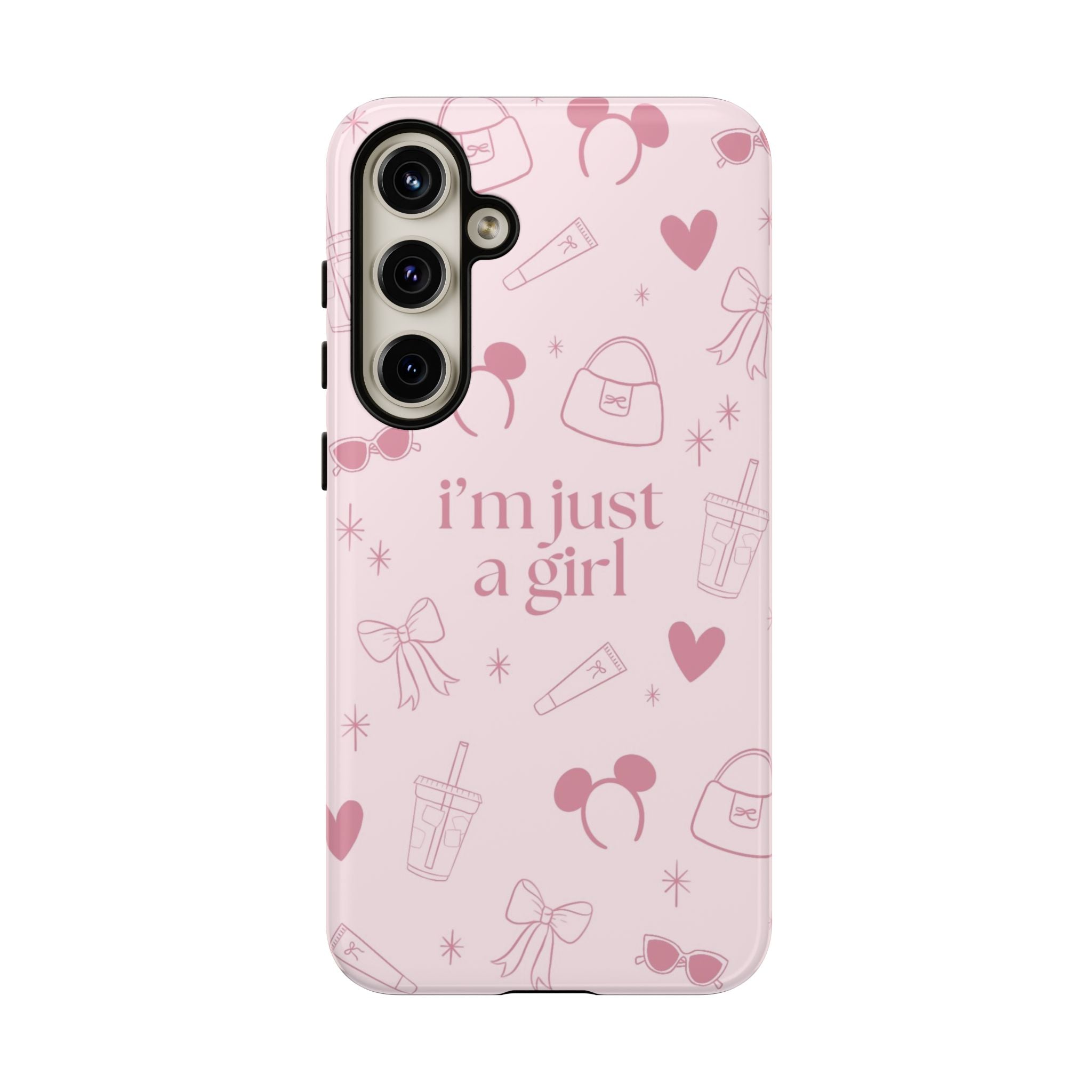 Phone Case - I'm Just a Girl (pink)