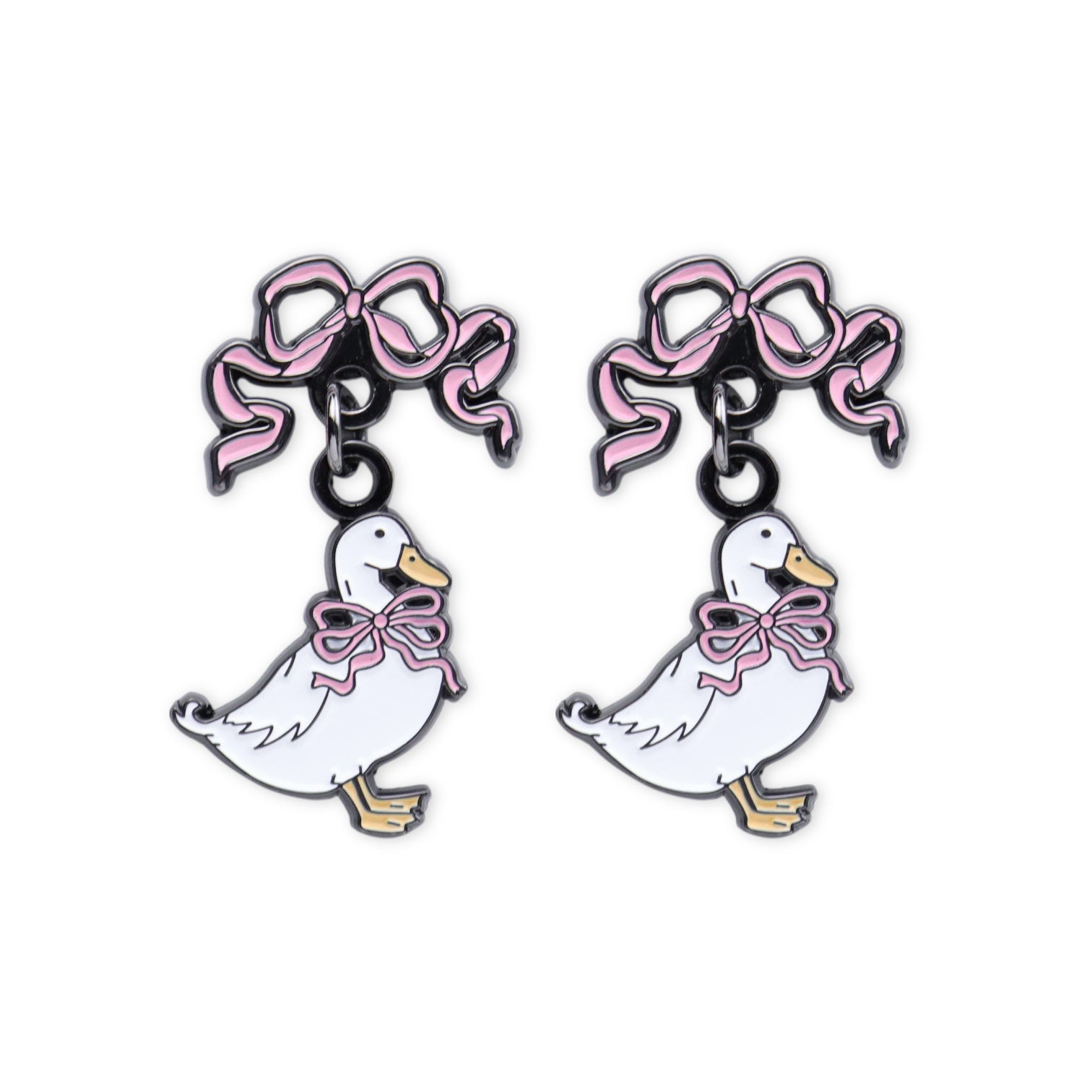 Earrings - Hub Grass & Castle Views - Ducks