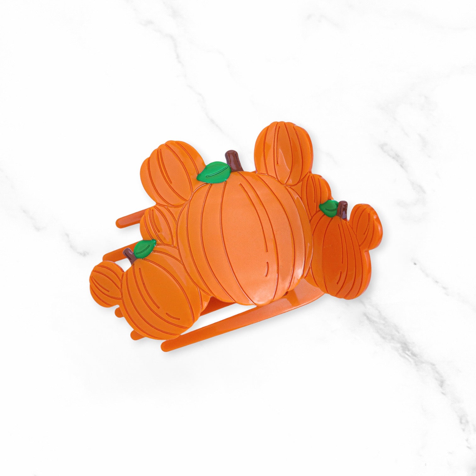 Claw Clip - FLAT ~ Halloween Collection ~ Triple Pumpkin