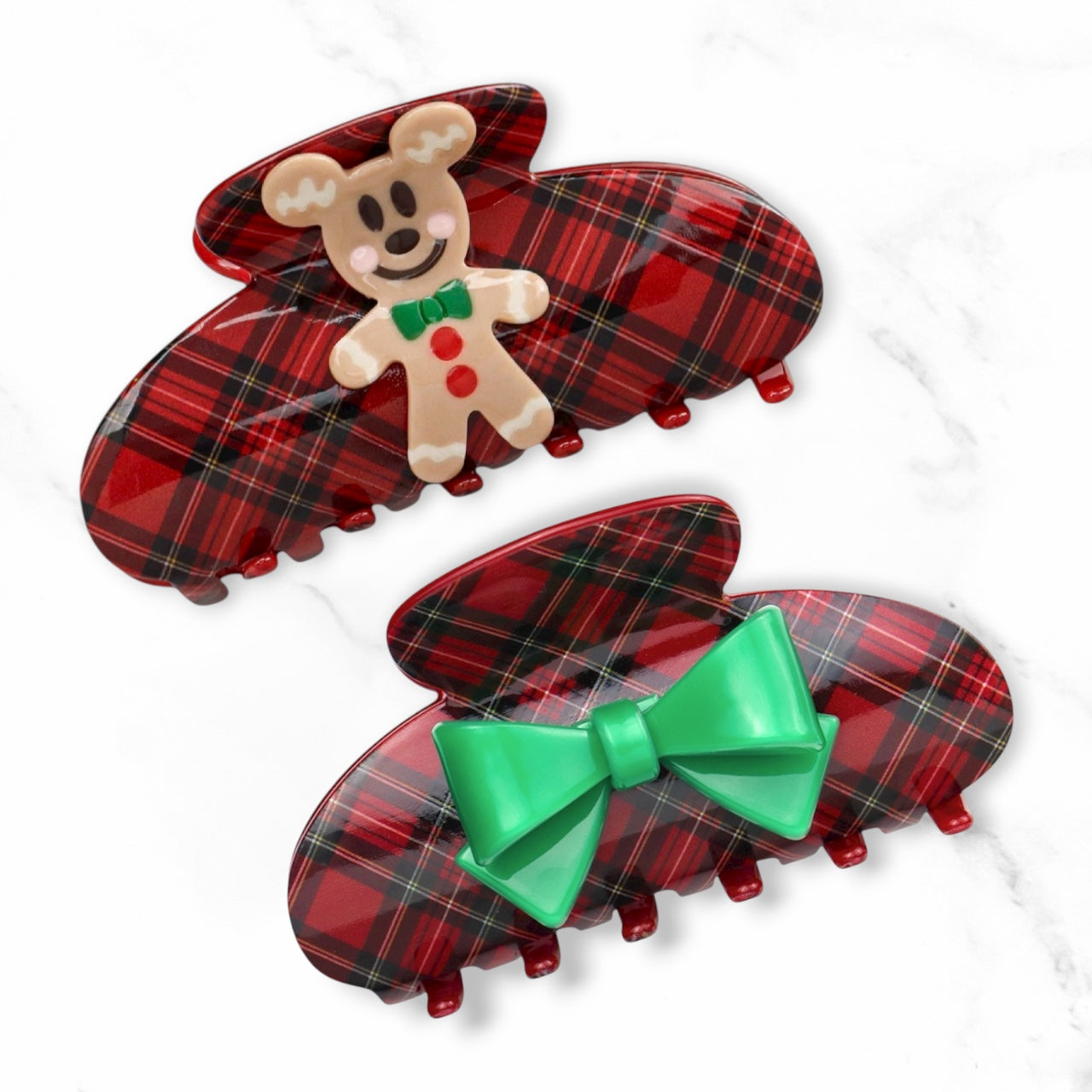 Claw Clip ~ Christmas ~ Christmas Plaid