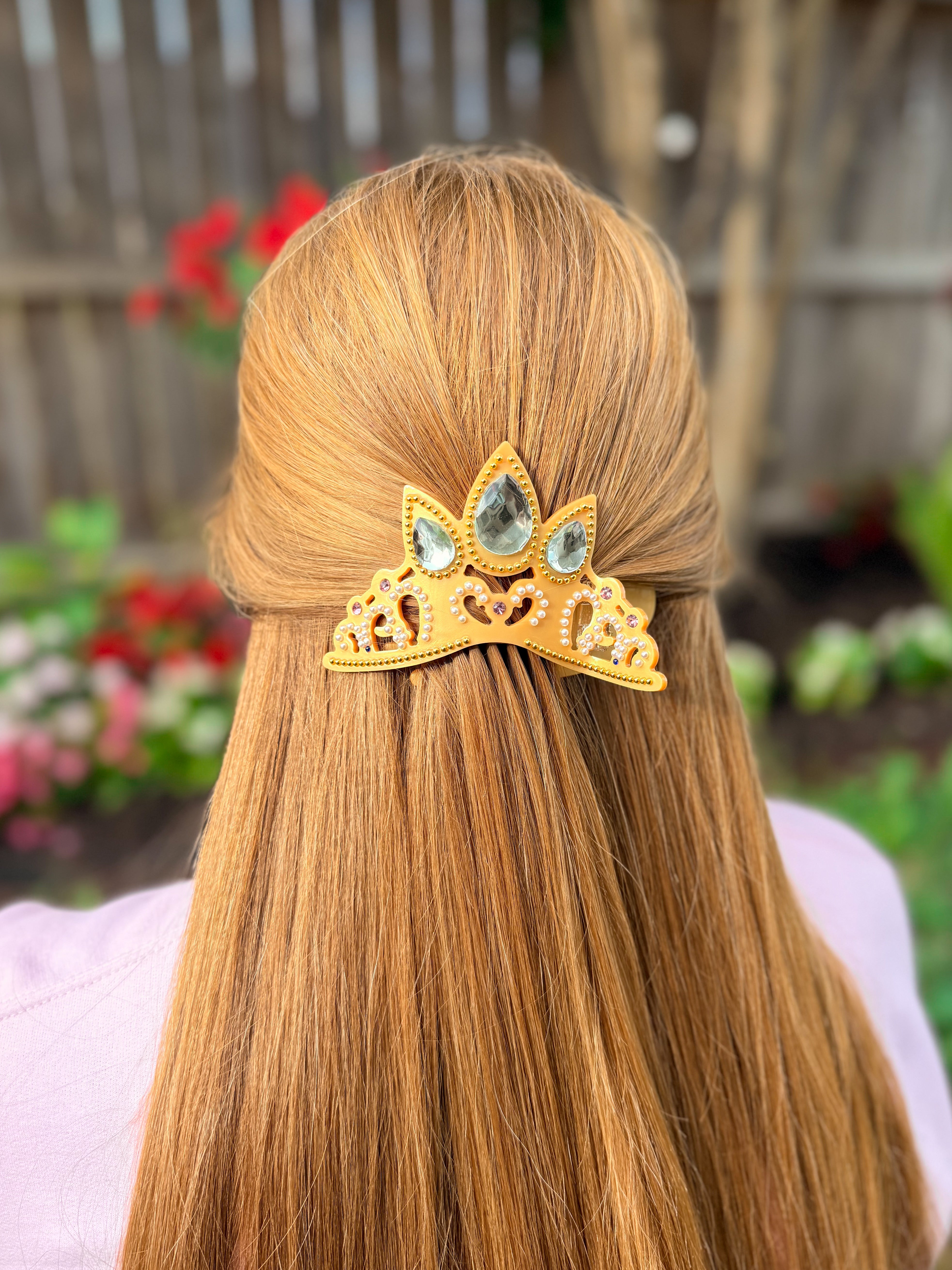 Claw Clip - FLAT Rapunzel Crown