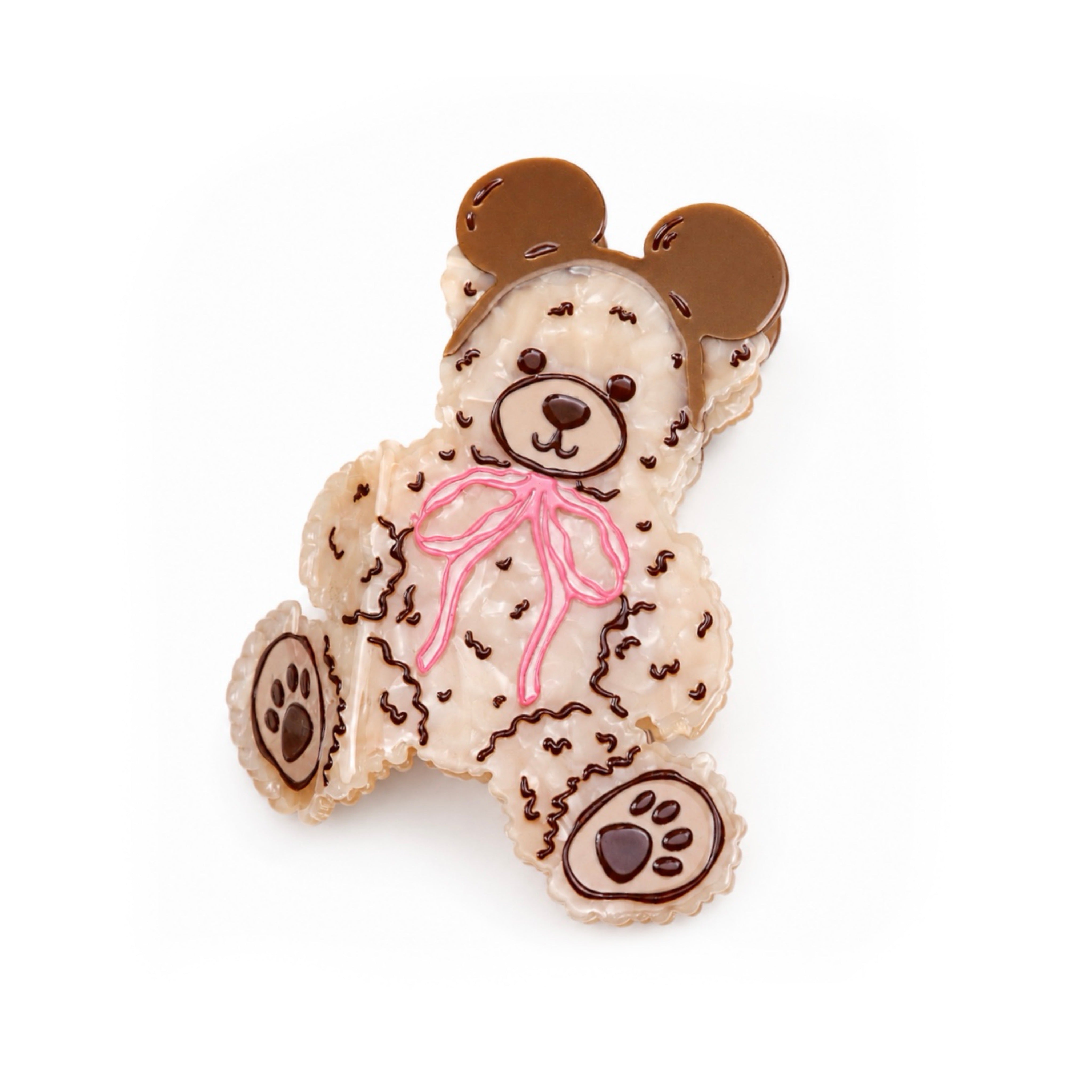 Claw Clip ~ Beary Cherry ๐