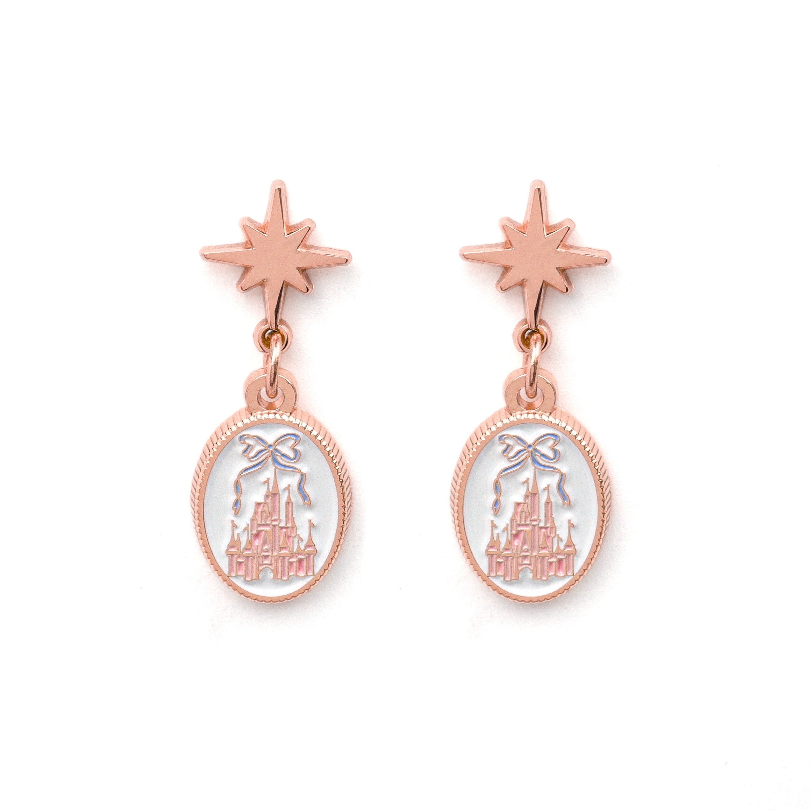 Earrings - Castle and Bows Dangles