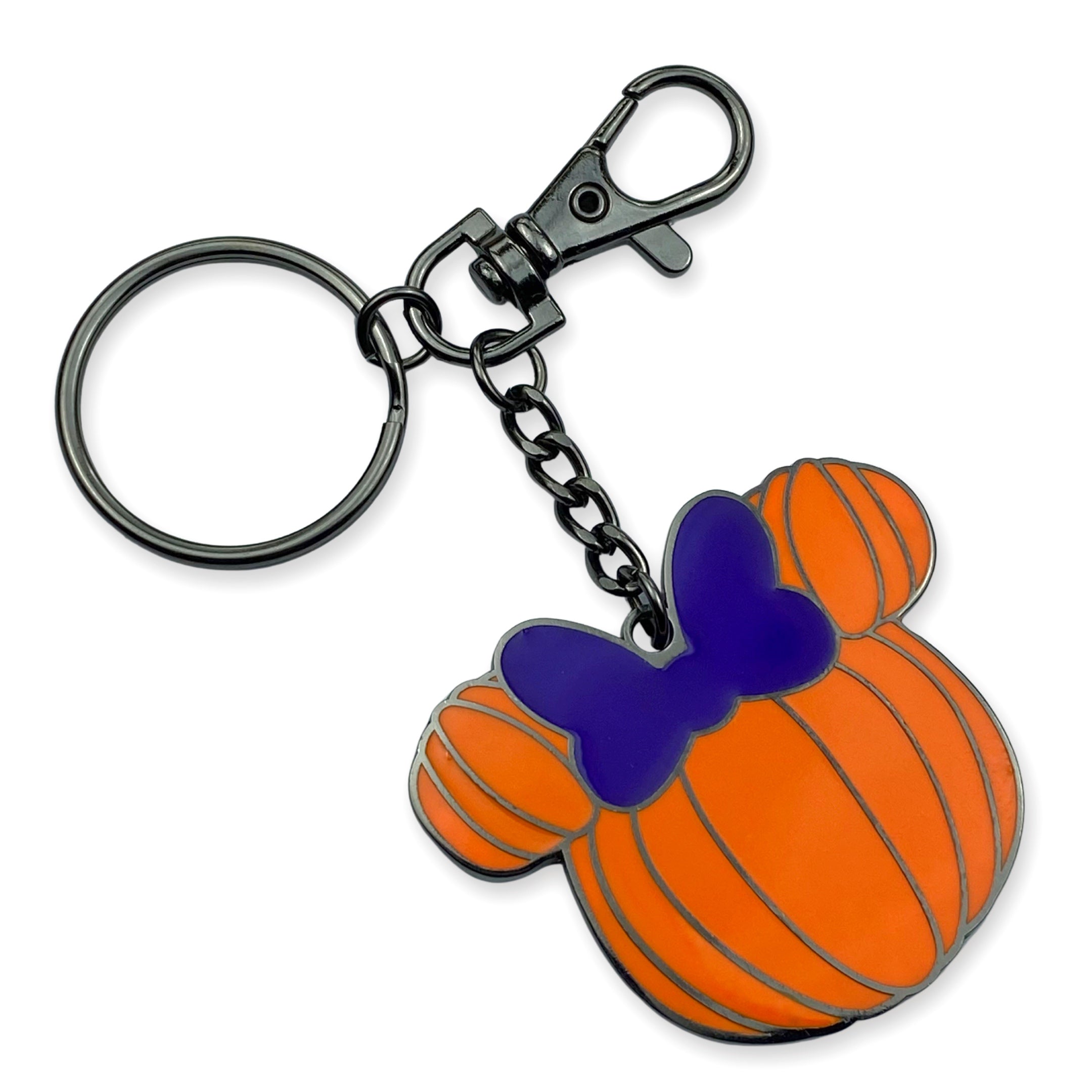 Keychain / Bag Charm - Pumpkin Mouse DOUBLE SIDED
