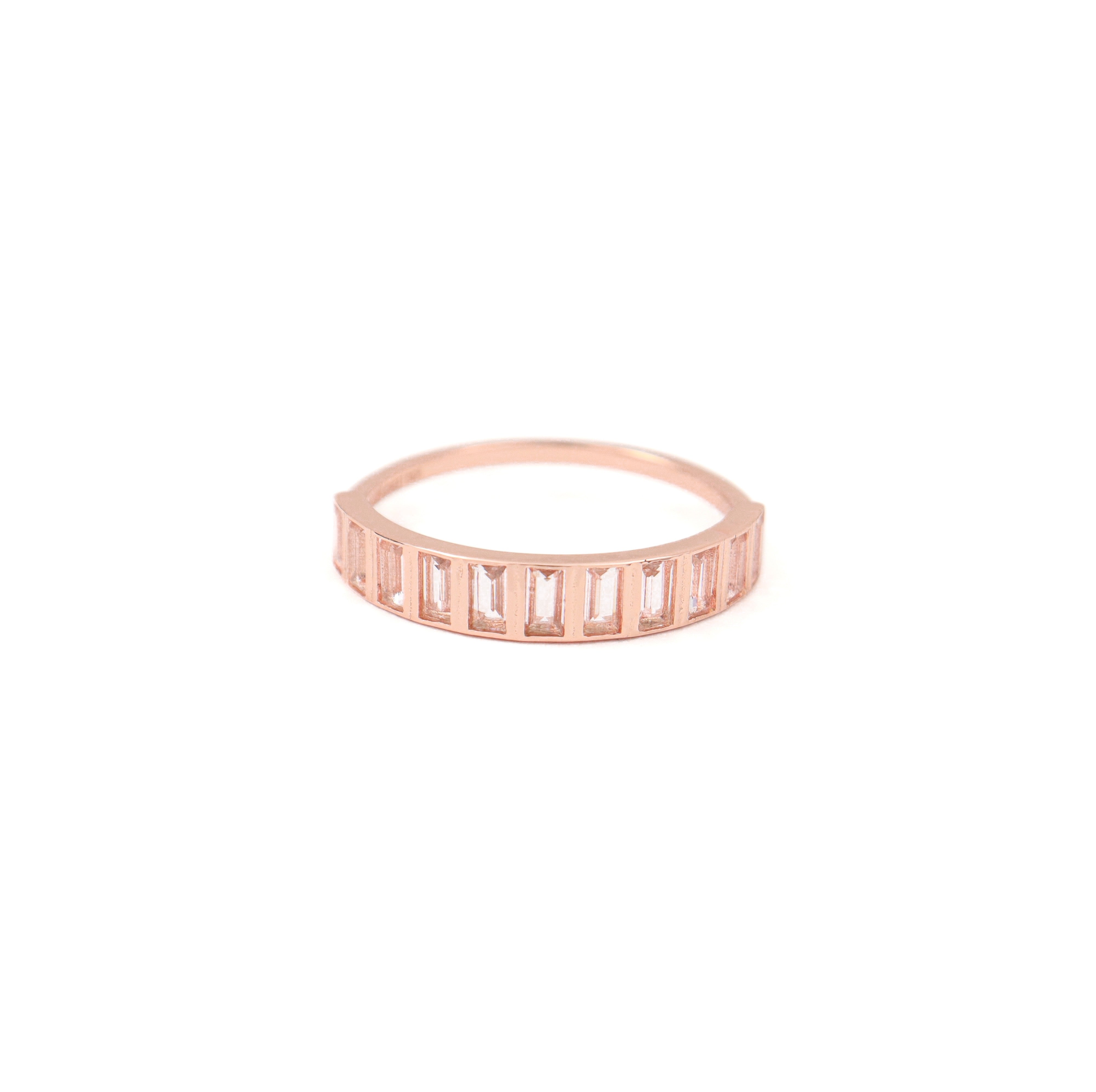 Ring ~ Sterling Collection ~ Bezel Baguette Stacker