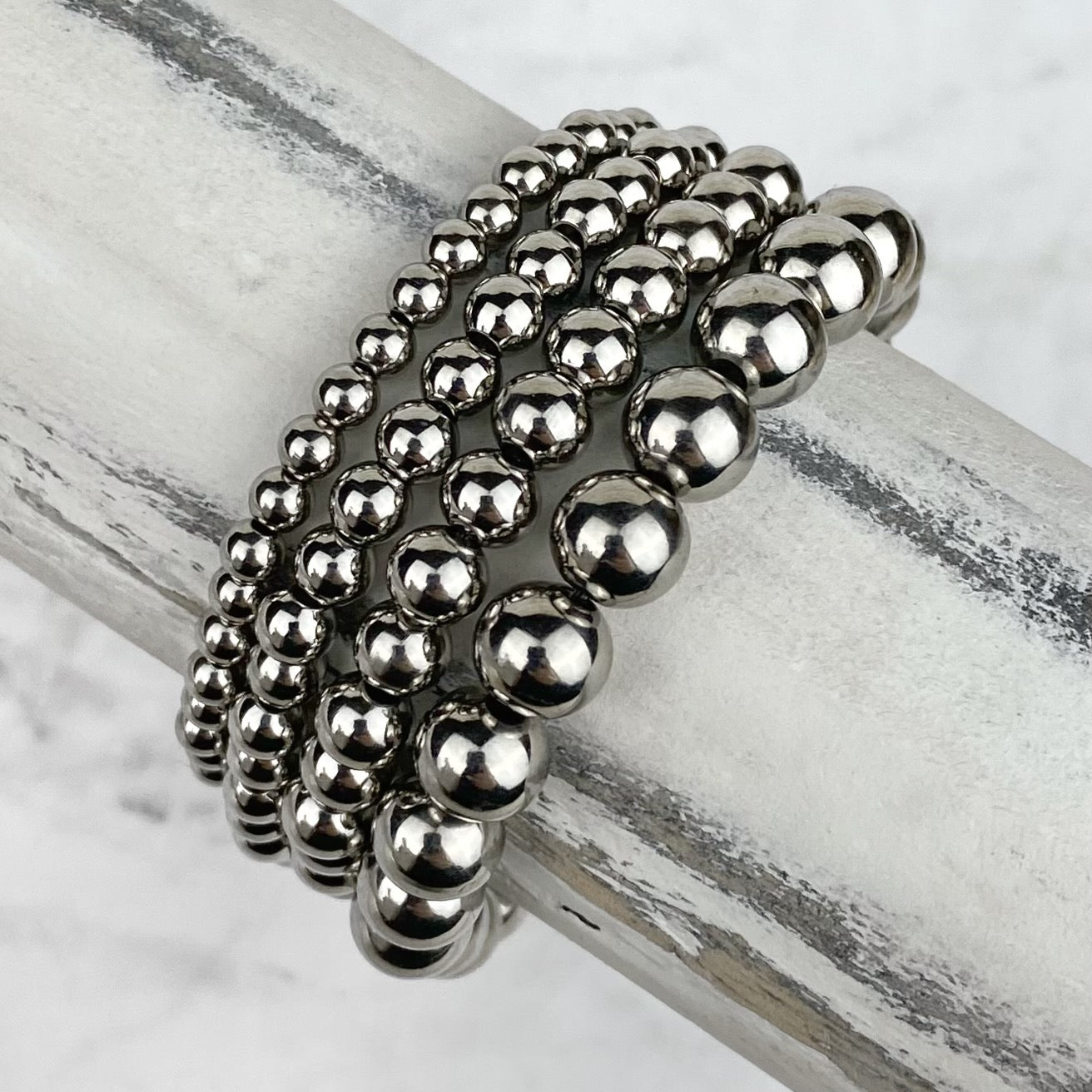 Bracelets - Silver Beaded Ball SHOPIVERSARY BLOWOUT