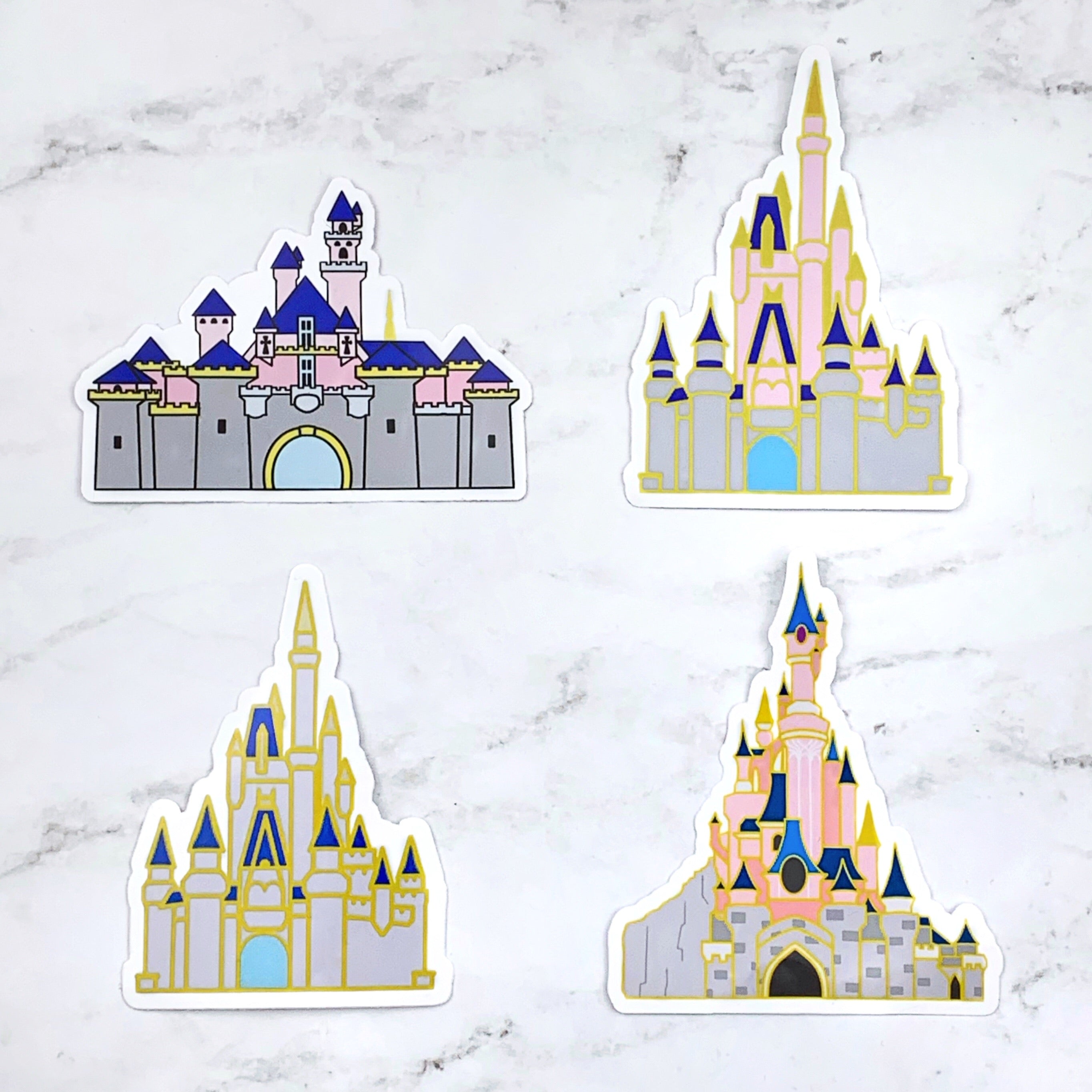 Stickers - Castle - Sleeping Beauty Castle / Le Château de la Belle au Bois Dormant MARKDOWN
