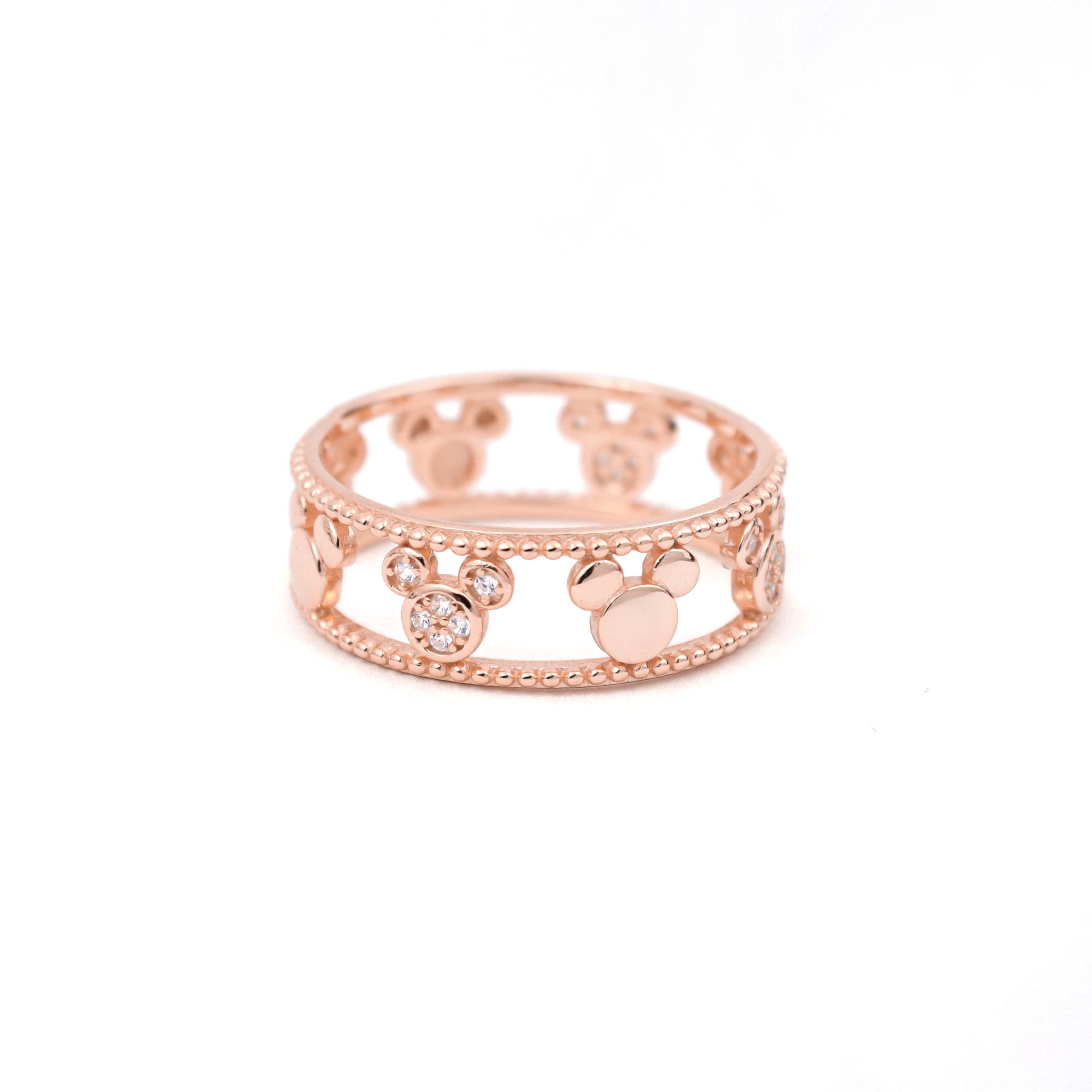 Ring ~ Sterling Collection ~ Beaded Magical Wide Stacker in