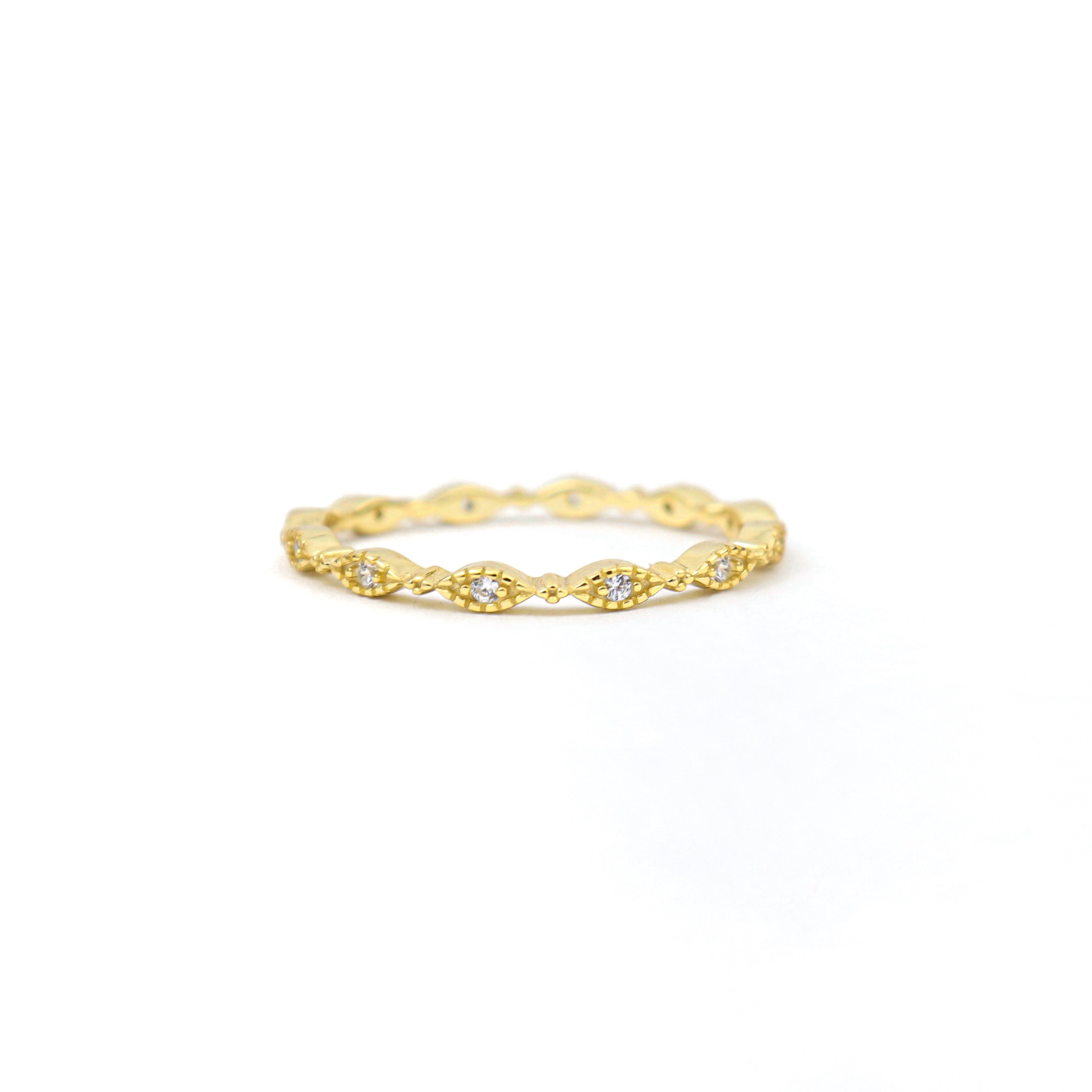 Ring ~ Sterling Collection ~ Milgrain Marquise Stacker SHOPIVERSARY BLOWOUT