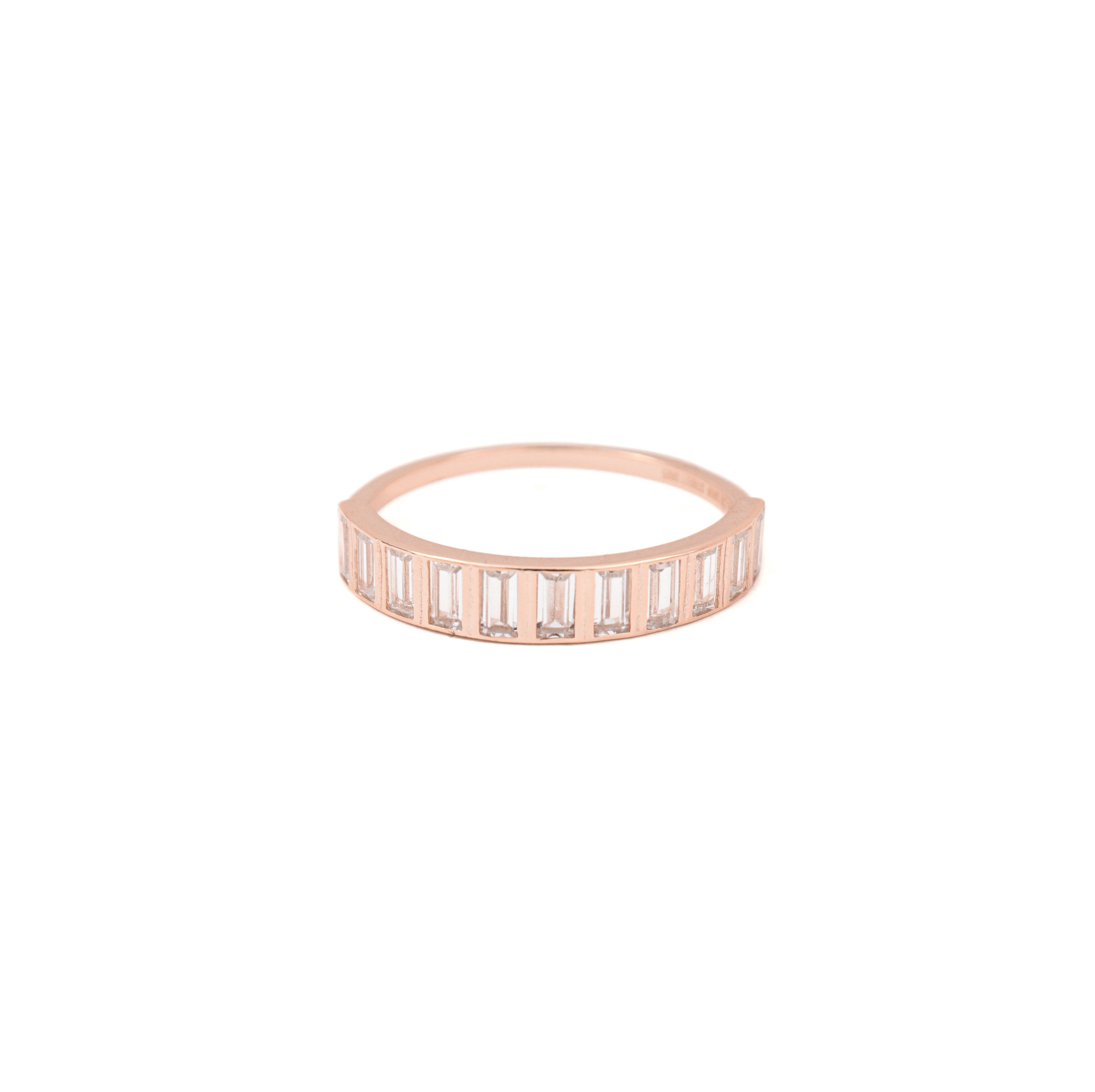 Ring ~ Sterling Collection ~ Bezel Baguette Stacker