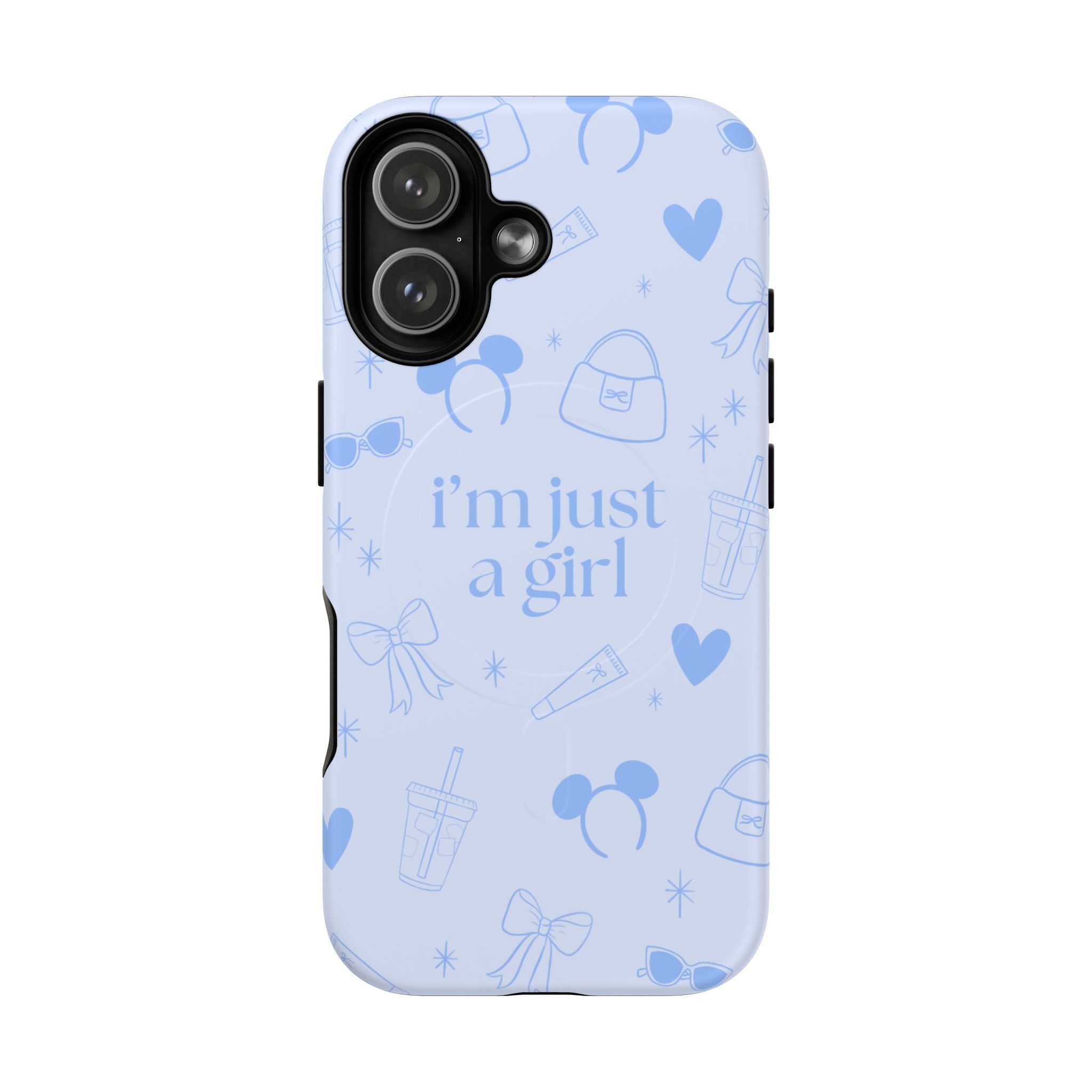 Phone Case - I'm Just a Girl (blue) MagSafe