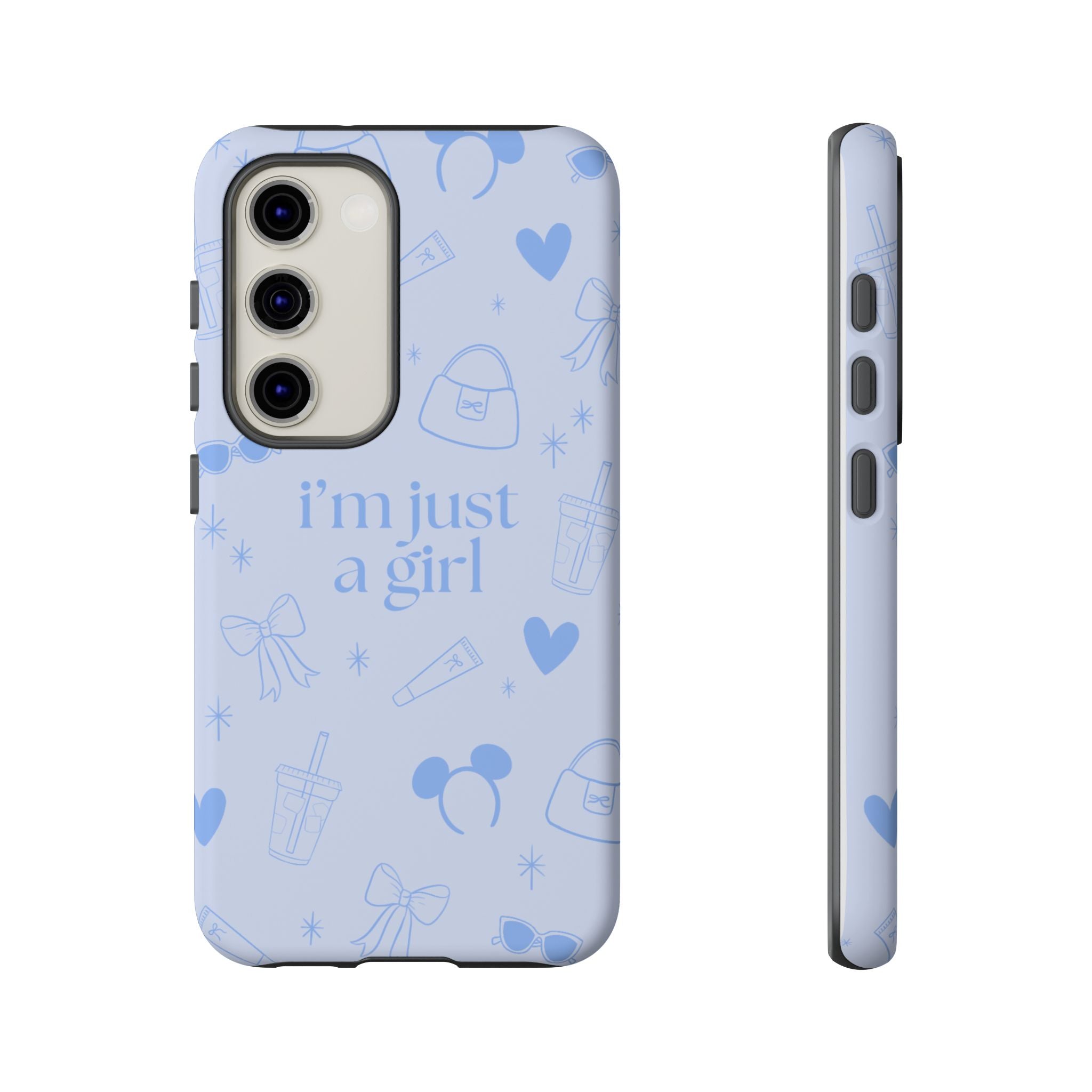 Phone Case - I'm Just a Girl (blue)