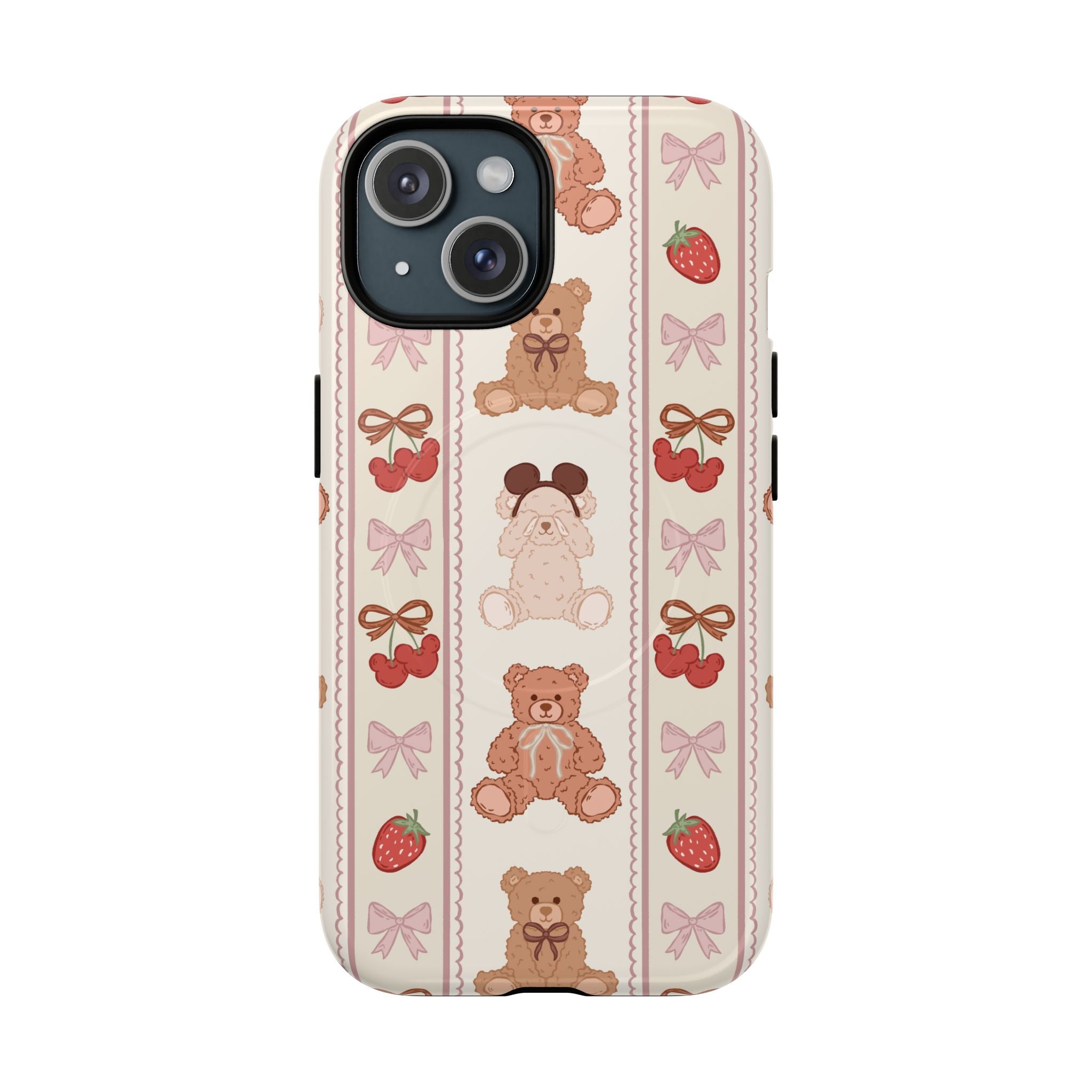 Phone Case - Beary Cherry  🍒 (MAG SAFE)
