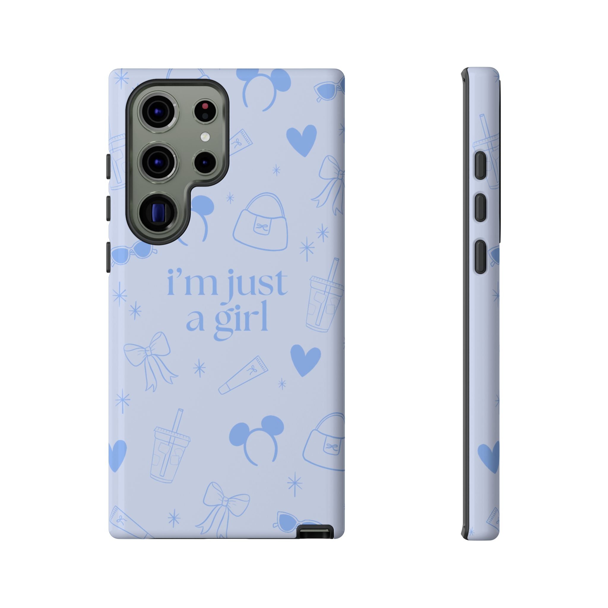 Phone Case - I'm Just a Girl (blue)