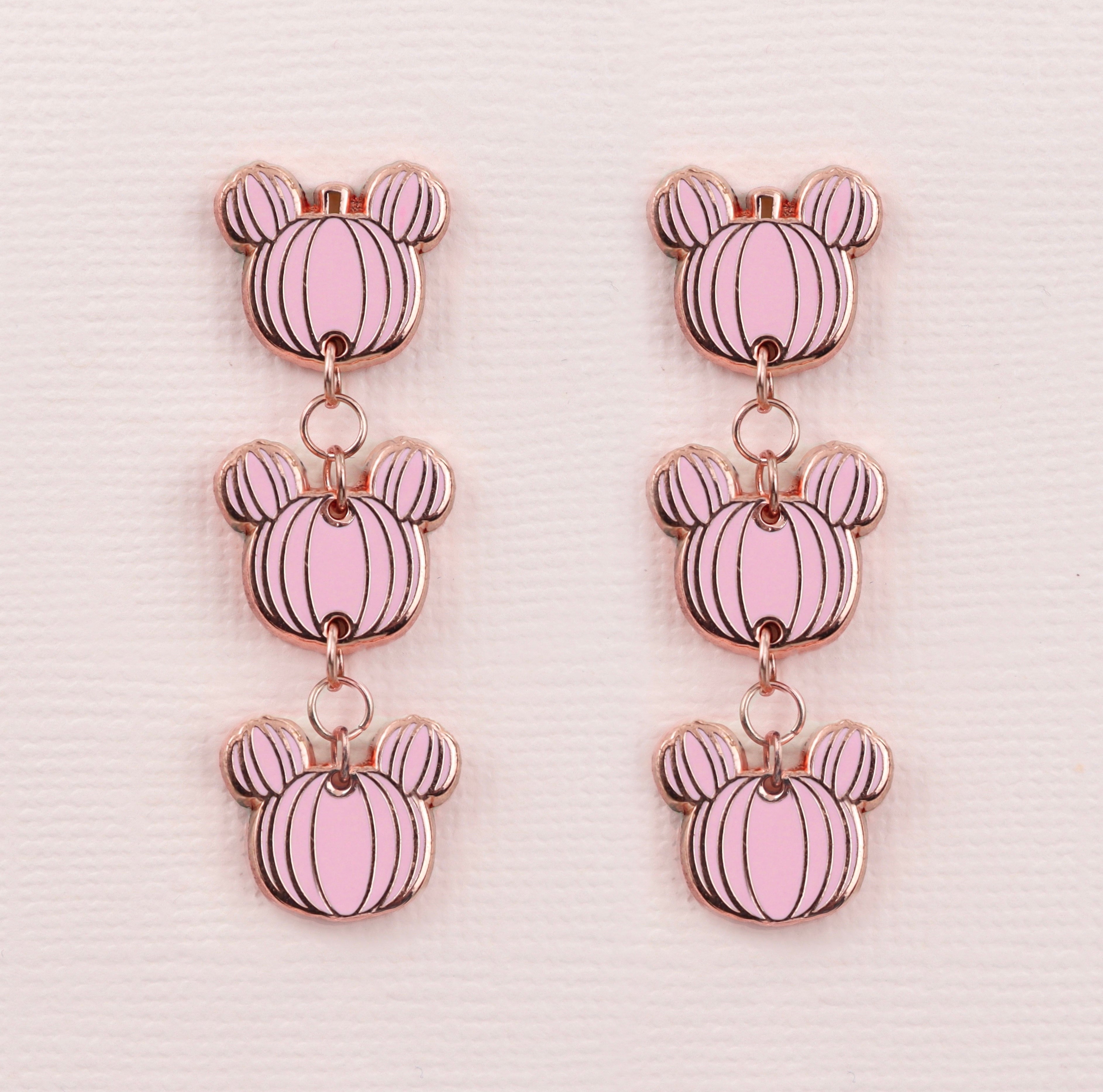 Earrings - Fall and Halloween Collection - Magical Pumpkin Dangles