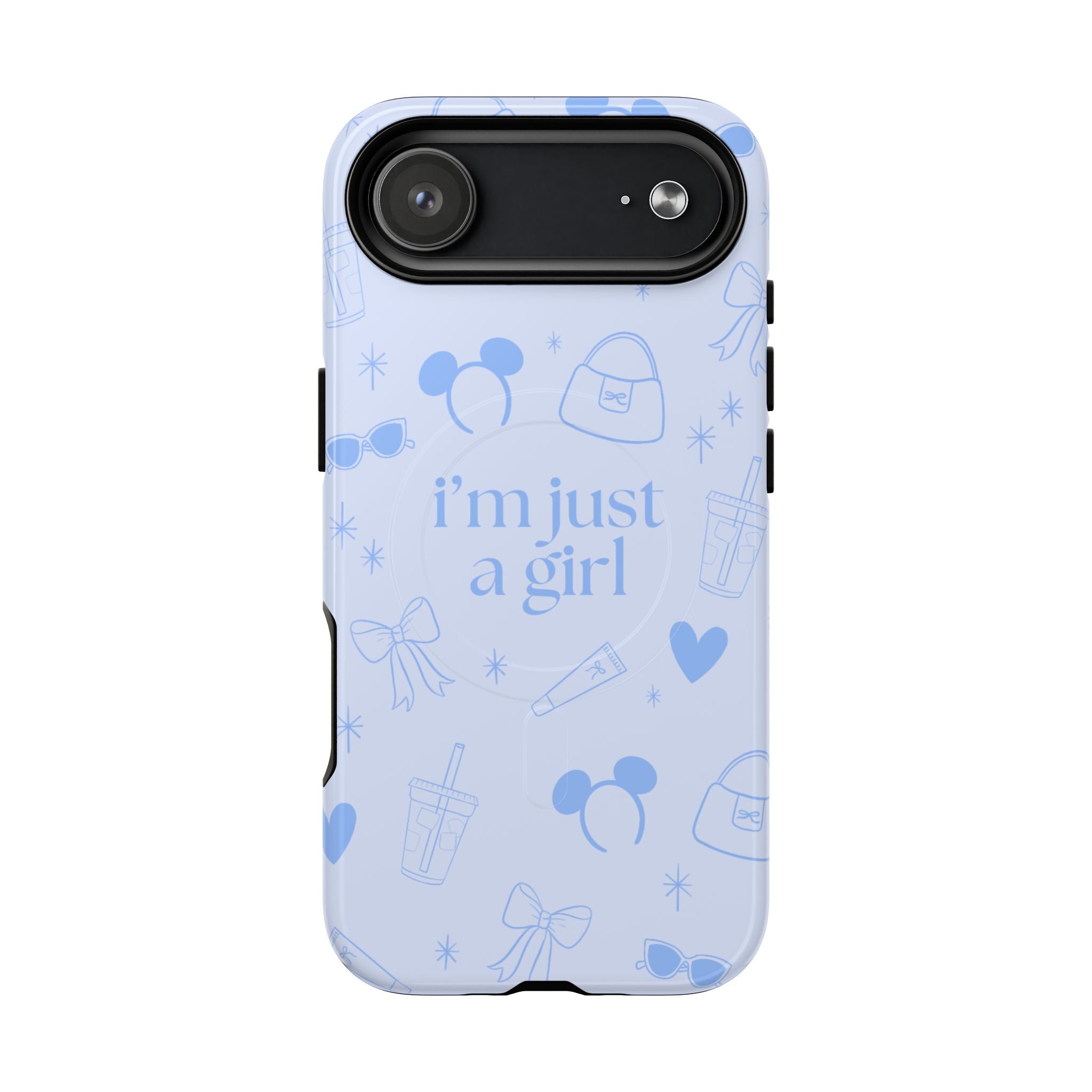 Phone Case - I'm Just a Girl (blue) MagSafe
