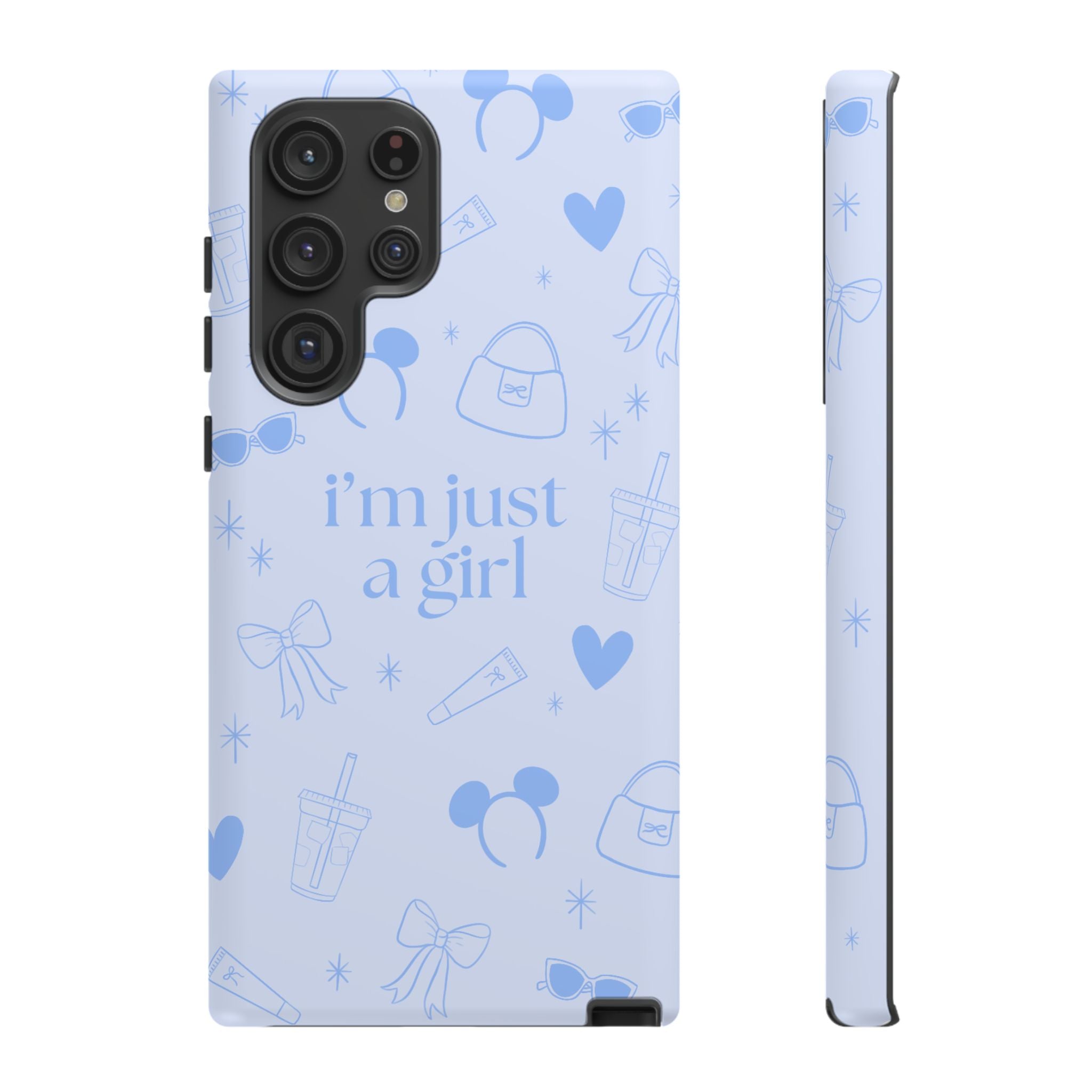 Phone Case - I'm Just a Girl (blue)