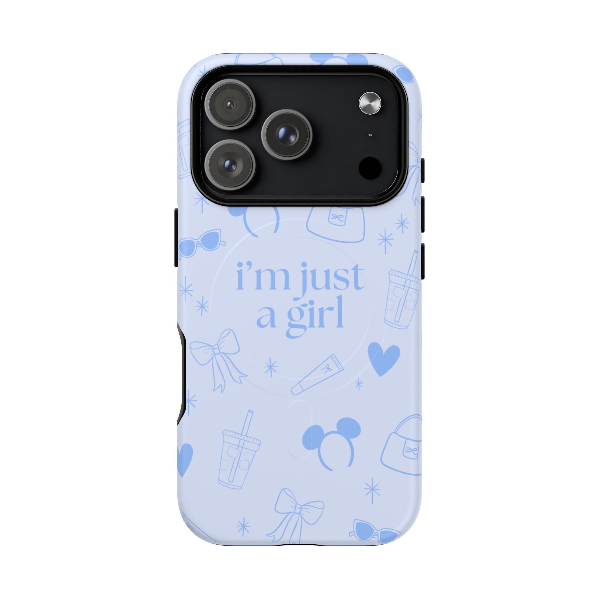 Phone Case - I'm Just a Girl (blue) MagSafe
