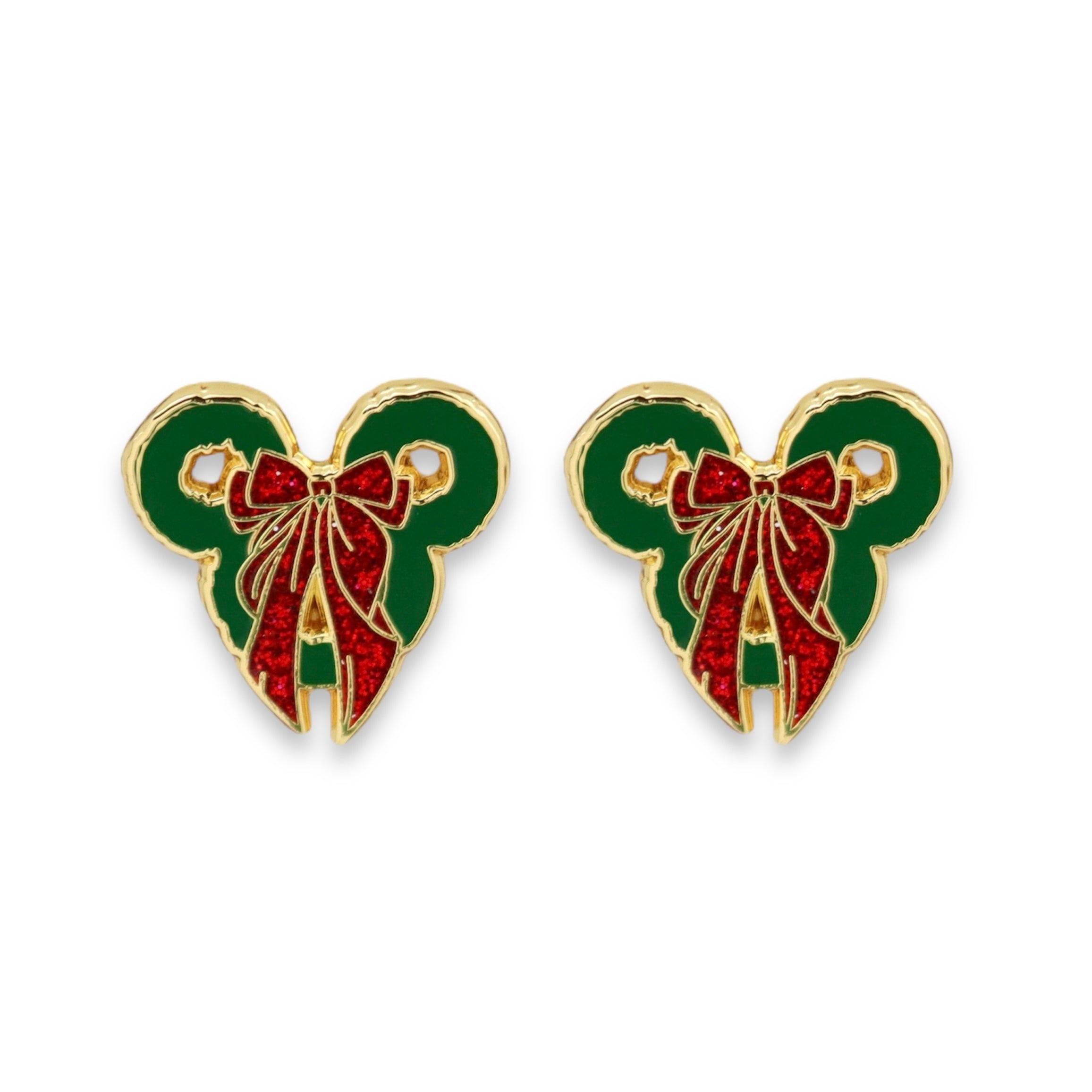 Earrings - Christmas Collection - Merry and Magical Wreath Stud