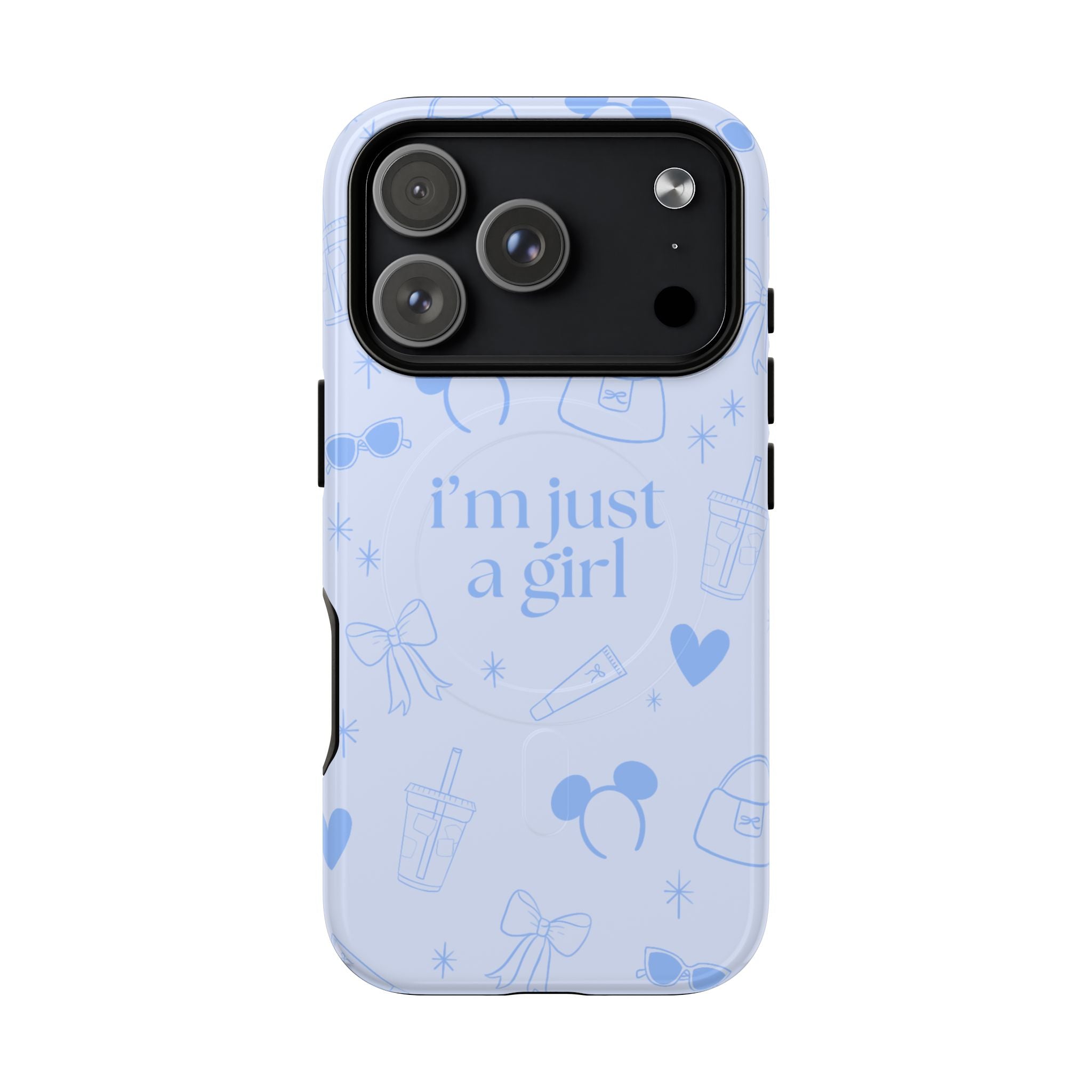 Phone Case - I'm Just a Girl (blue) MagSafe
