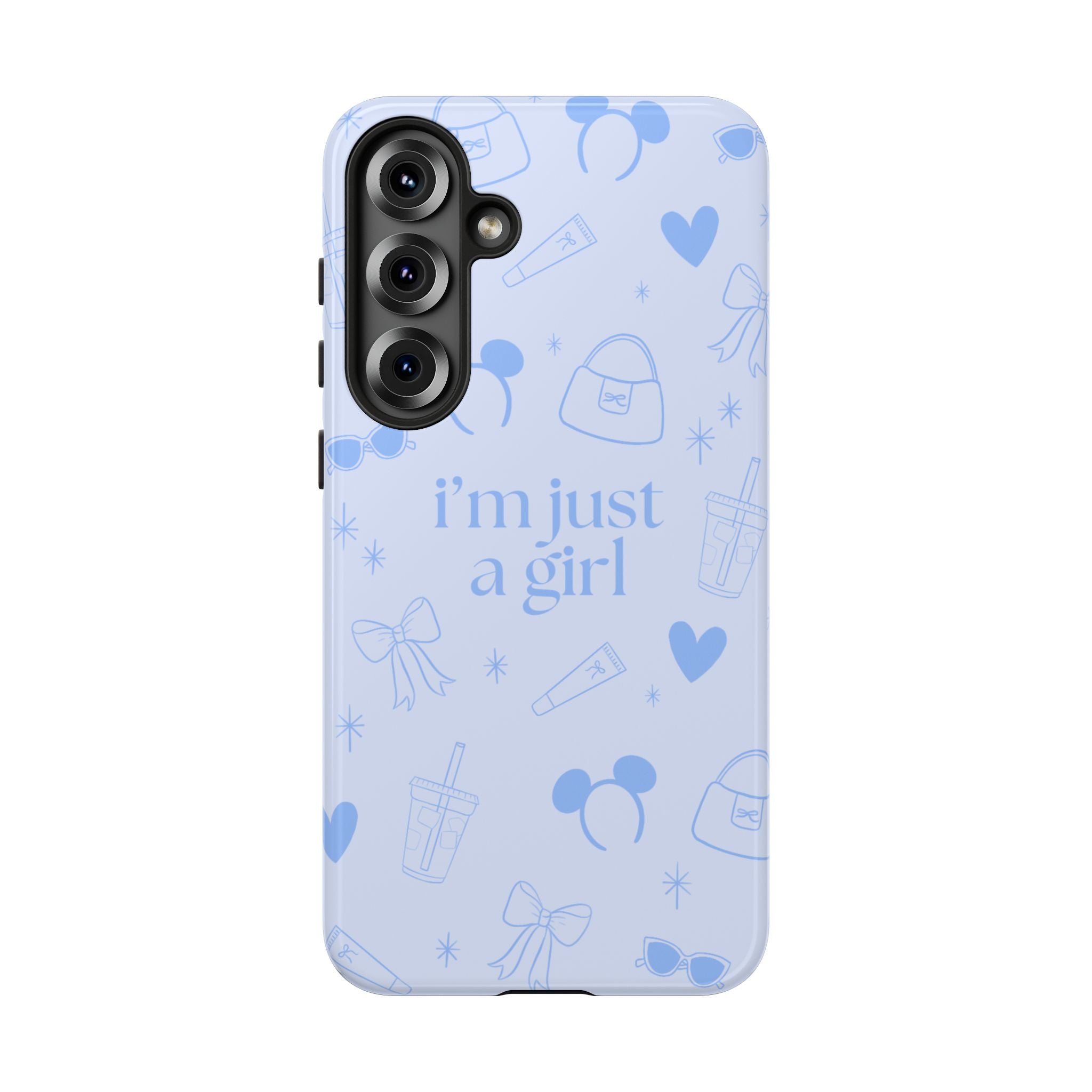 Phone Case - I'm Just a Girl (blue)