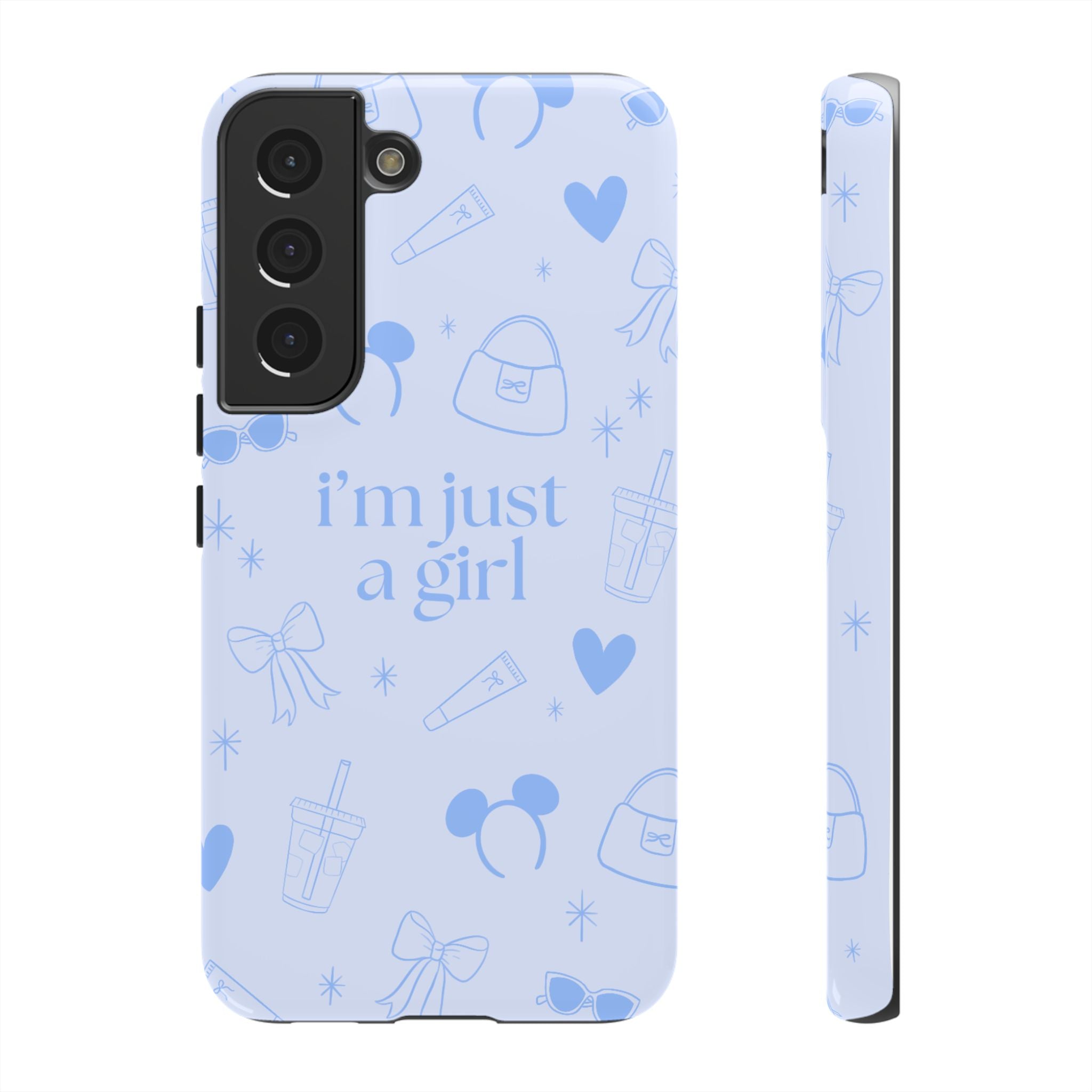 Phone Case - I'm Just a Girl (blue)