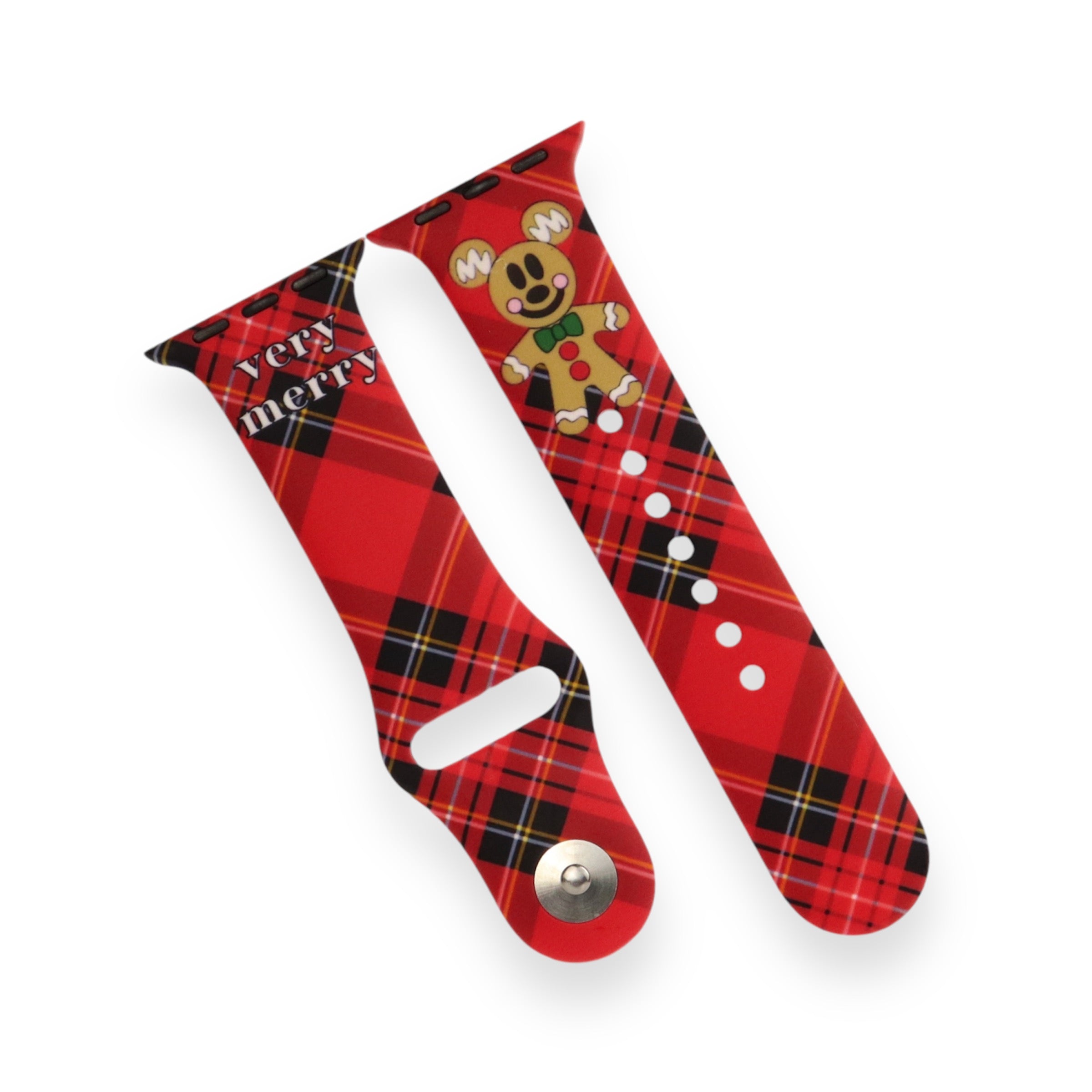 Watch Band ~ Christmas Collection ~ Gingerbread Holiday Plaid