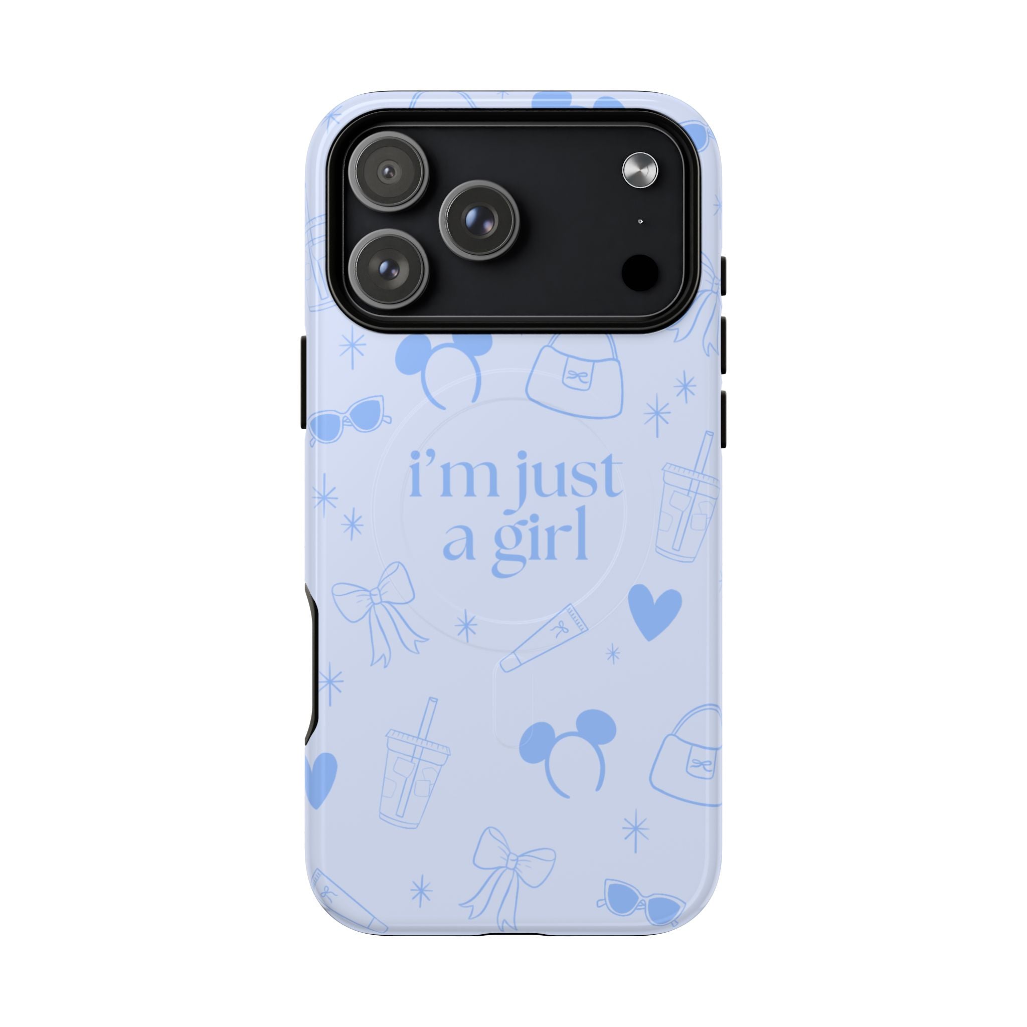 Phone Case - I'm Just a Girl (blue) MagSafe