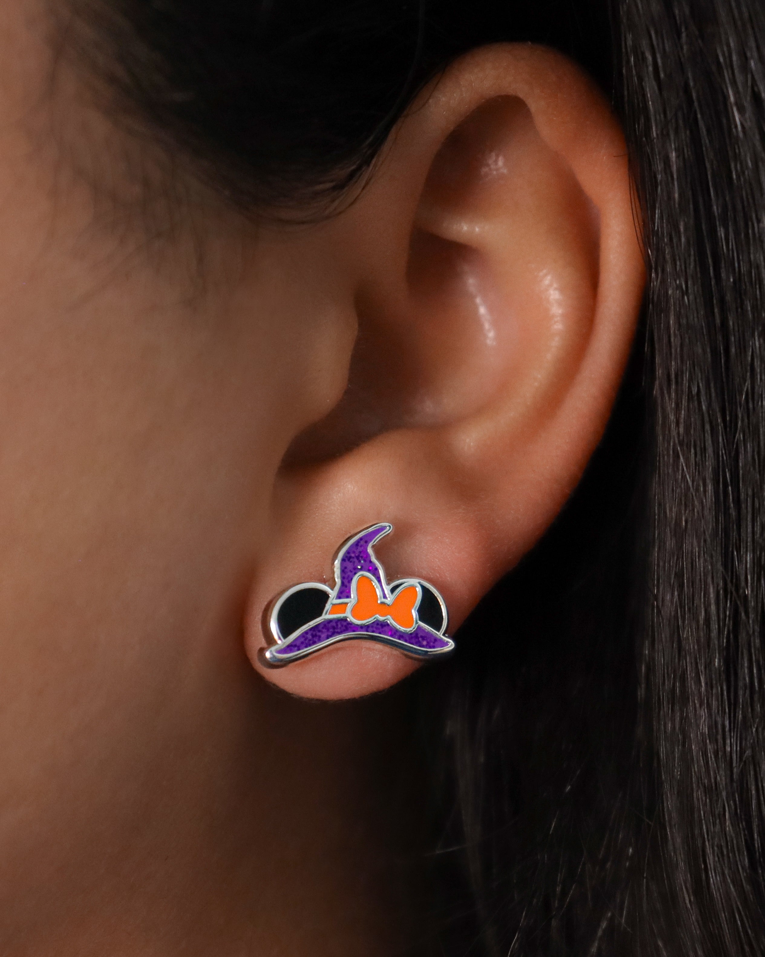 Earrings - Fall and Halloween Collection - Magical Witch's Hat