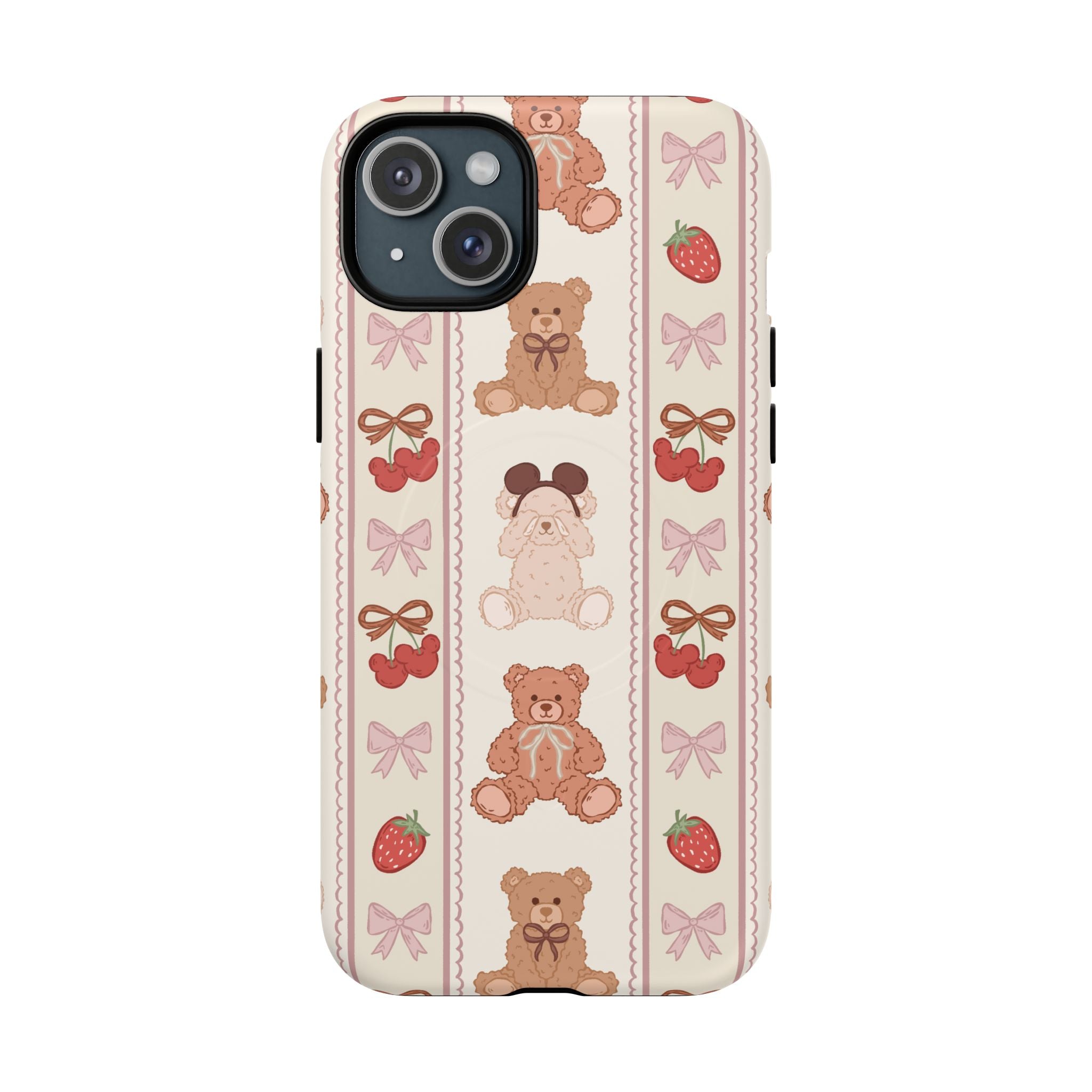 Phone Case - Beary Cherry  🍒 (MAG SAFE)