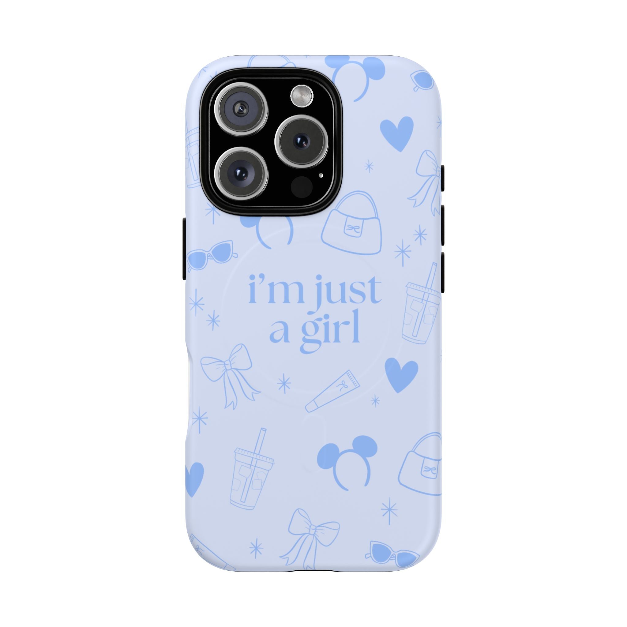 Phone Case - I'm Just a Girl (blue) MagSafe