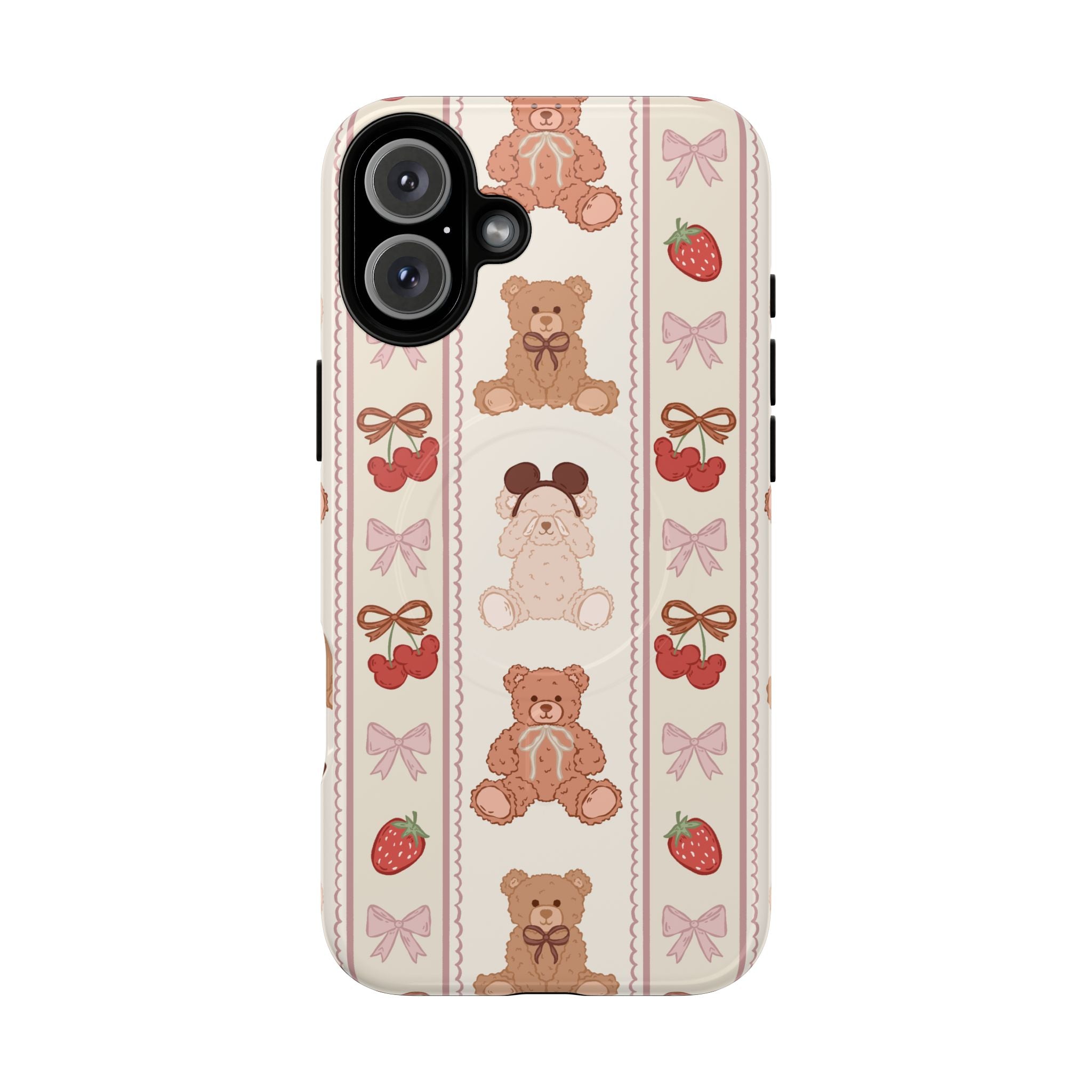 Phone Case - Beary Cherry  🍒 (MAG SAFE)