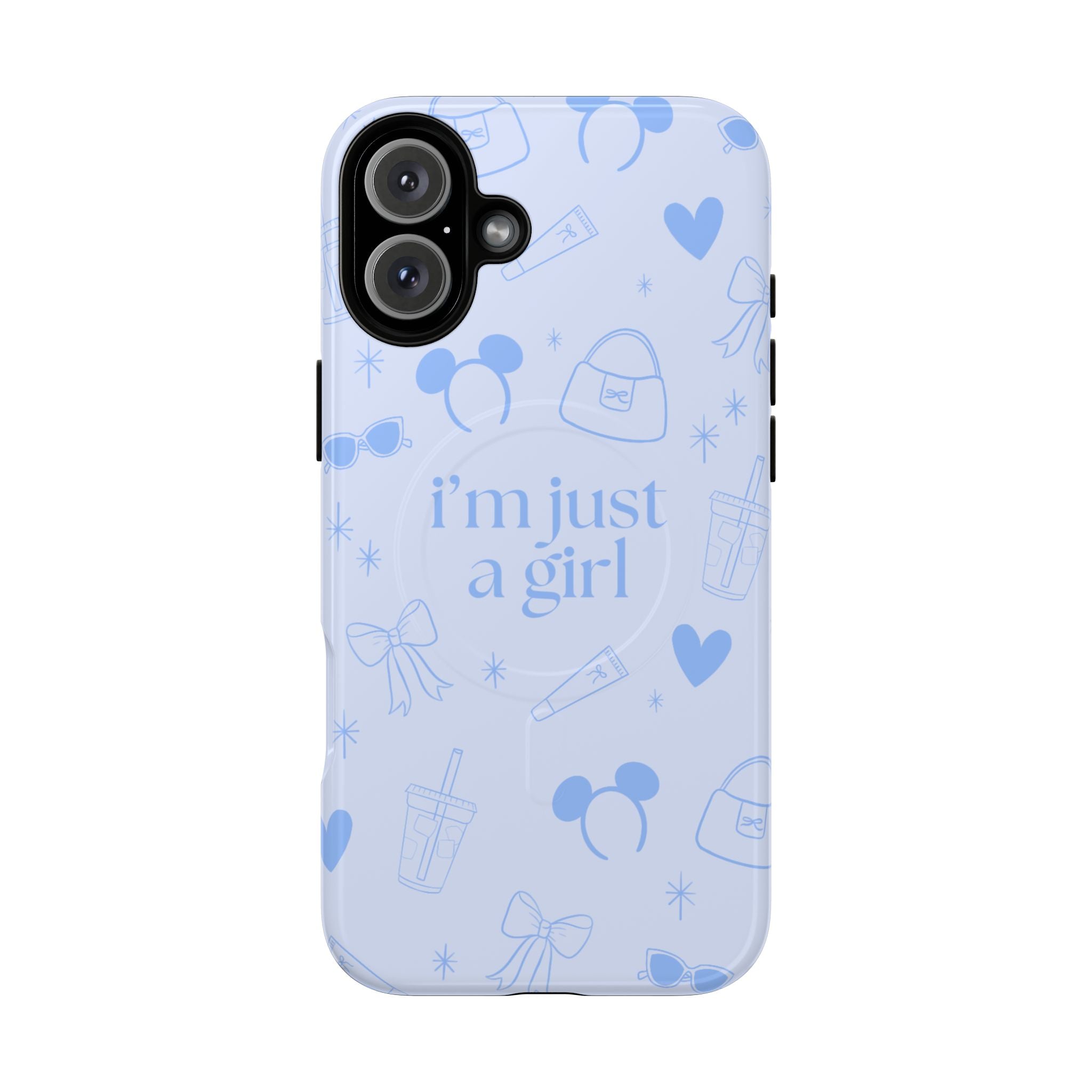 Phone Case - I'm Just a Girl (blue) MagSafe
