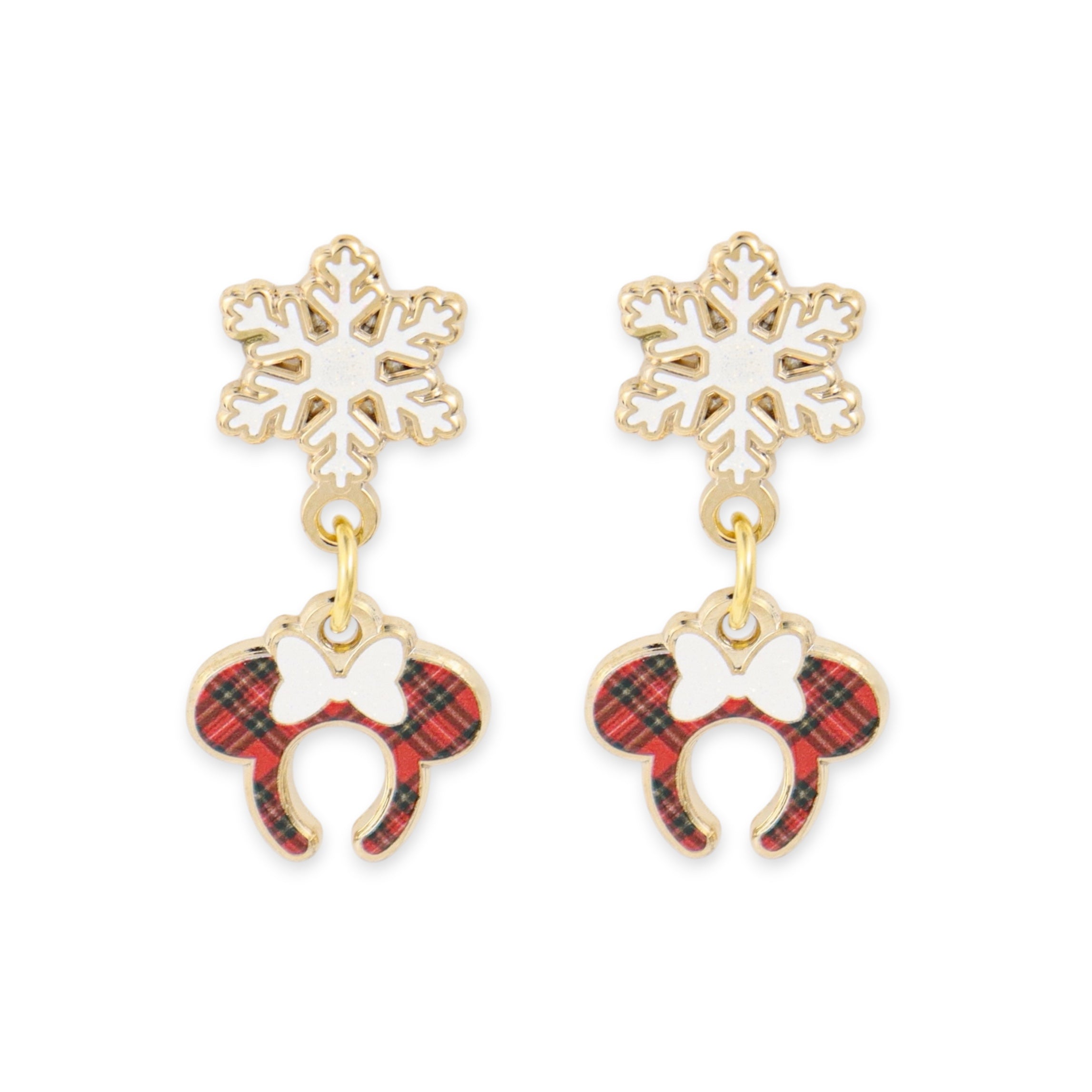 Earrings - Christmas Collection - Christmas Plaid Dangles