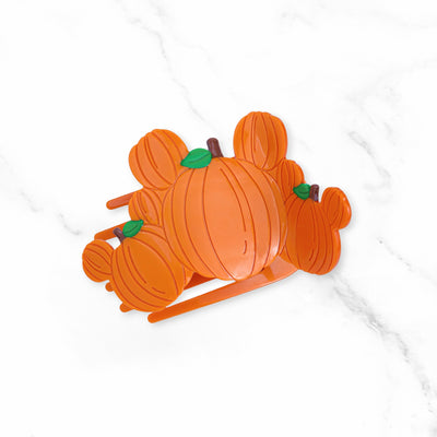 Claw Clip - FLAT ~ Halloween Collection ~ Triple Pumpkin