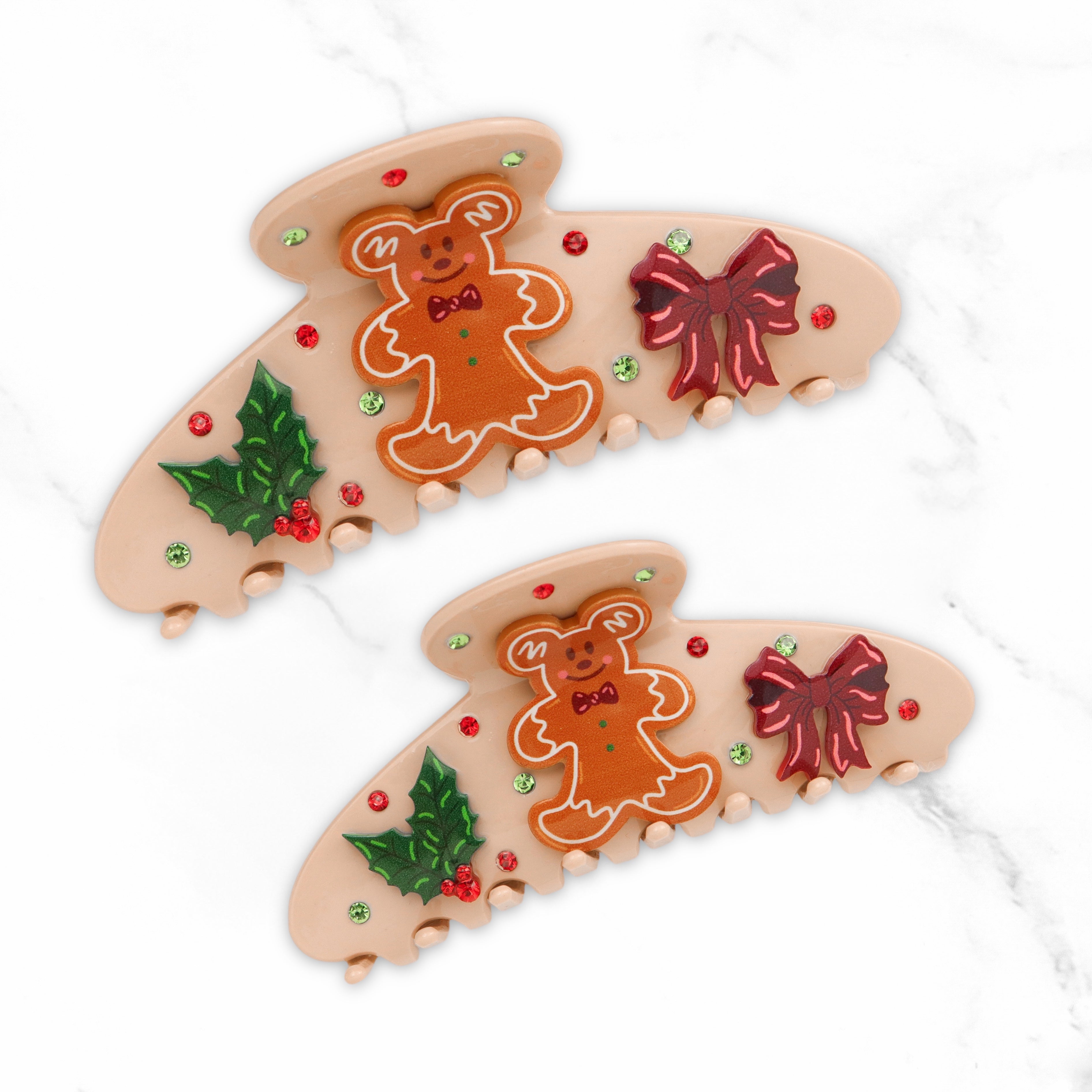 Claw Clip ~ Christmas Collection ~ Gingerbread Lane
