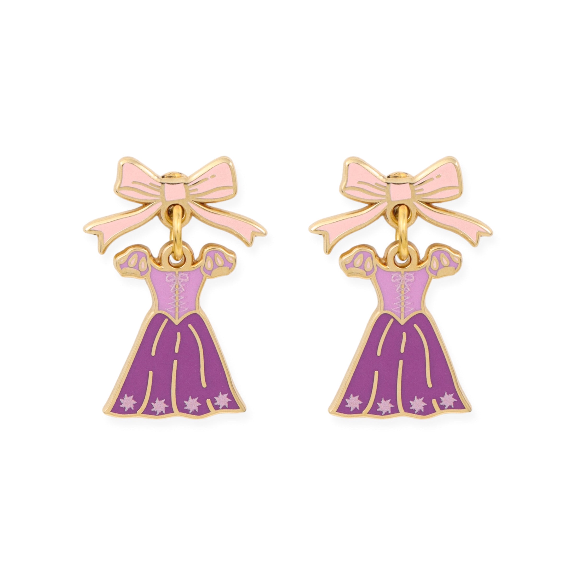 Earrings - Princess Collection - Bows and Rapunzel