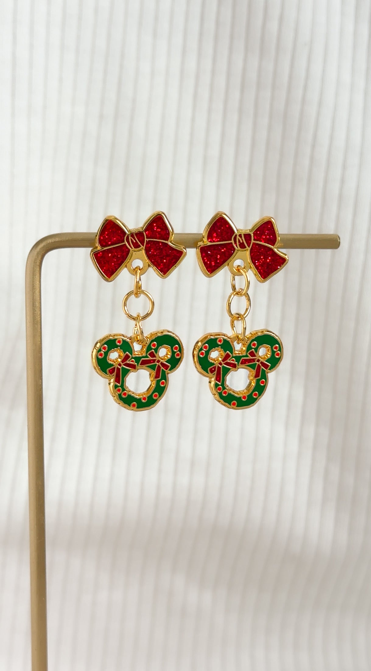 Earrings - Christmas Collection - Merry and Magical Wreath Dangles