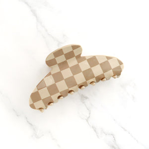 Lifestyle Collection ~ The Iconic Claw ~ Neutral Checkerboard