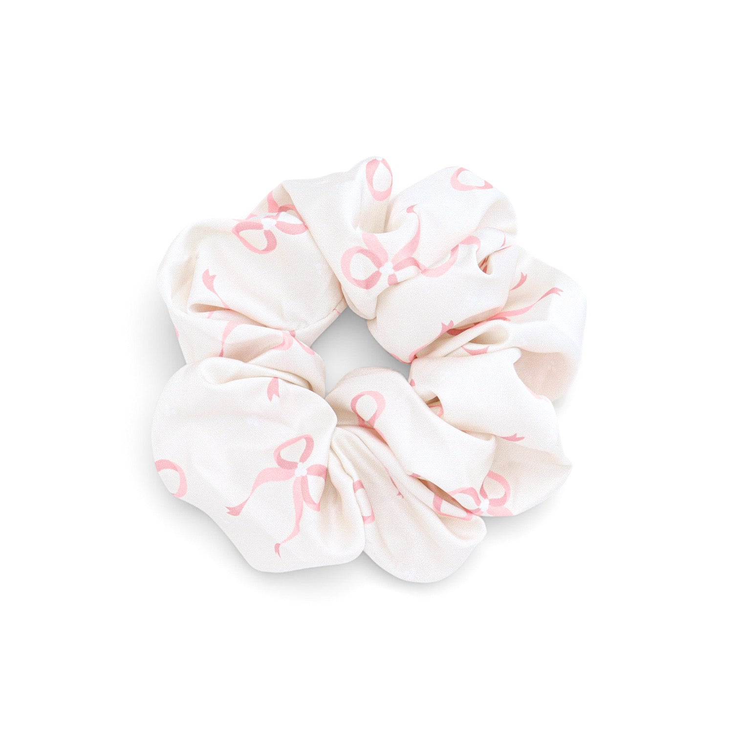 *Satin Scrunchie - Dainty Bow (Pink)