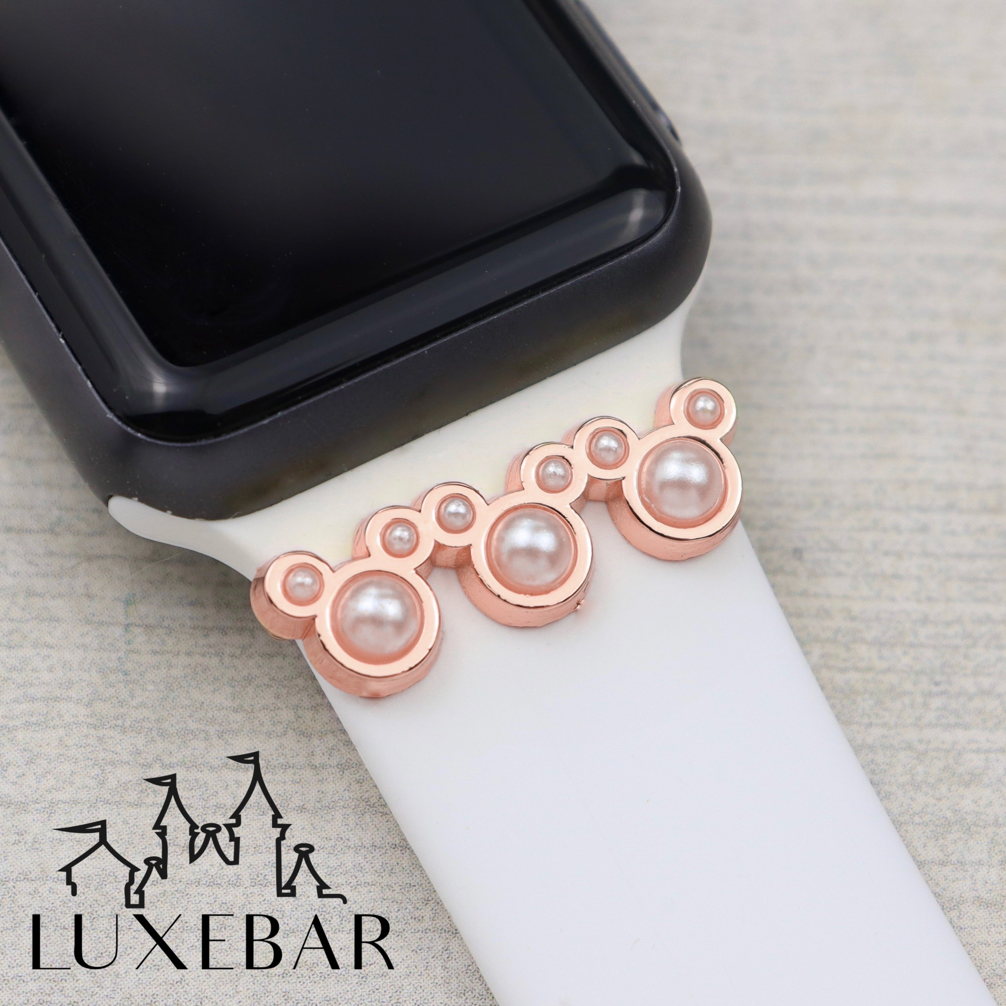 LuxeBar ~ Mr. Mouse Triple Pearl Stacking Bar
