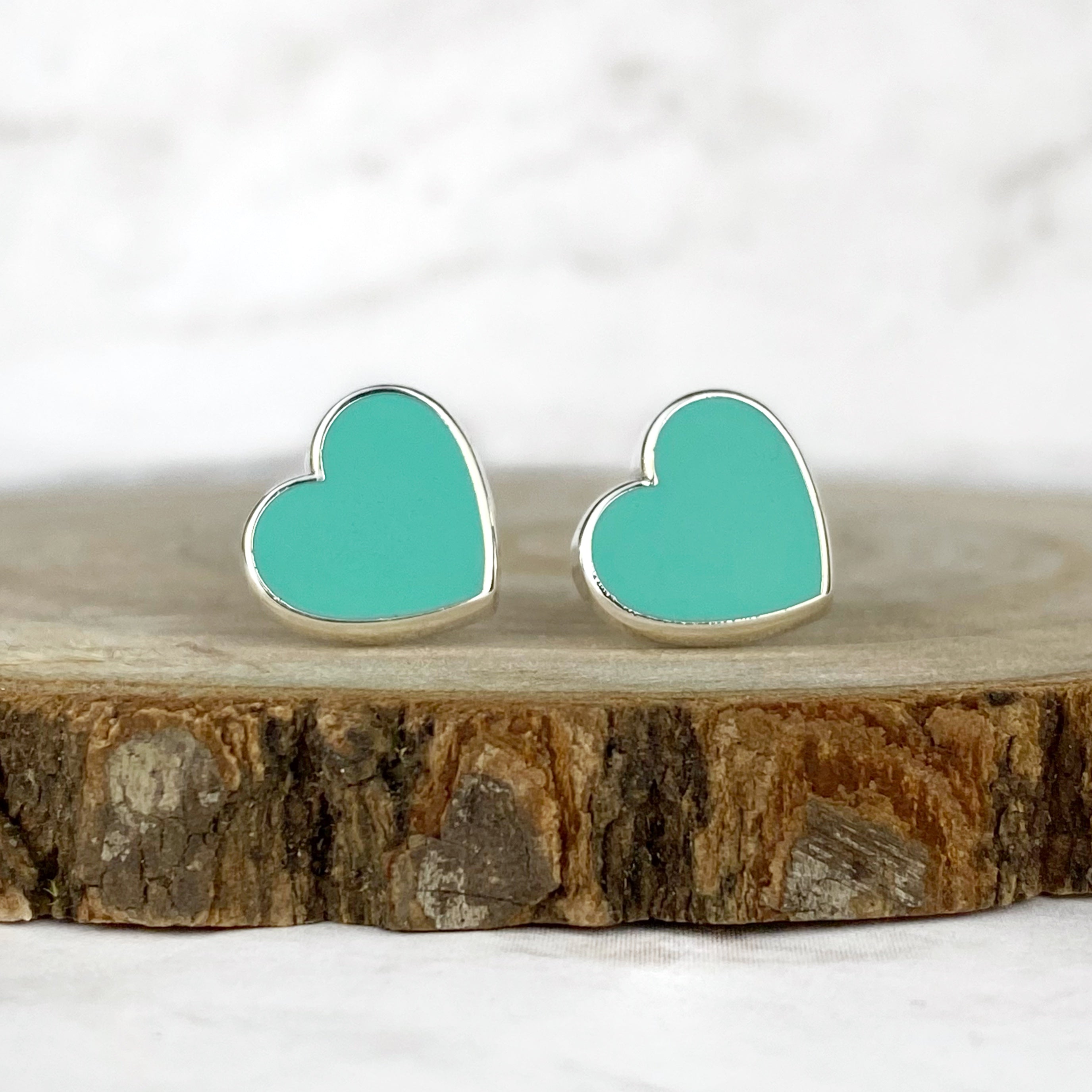 Earrings - Couture Blue Heart