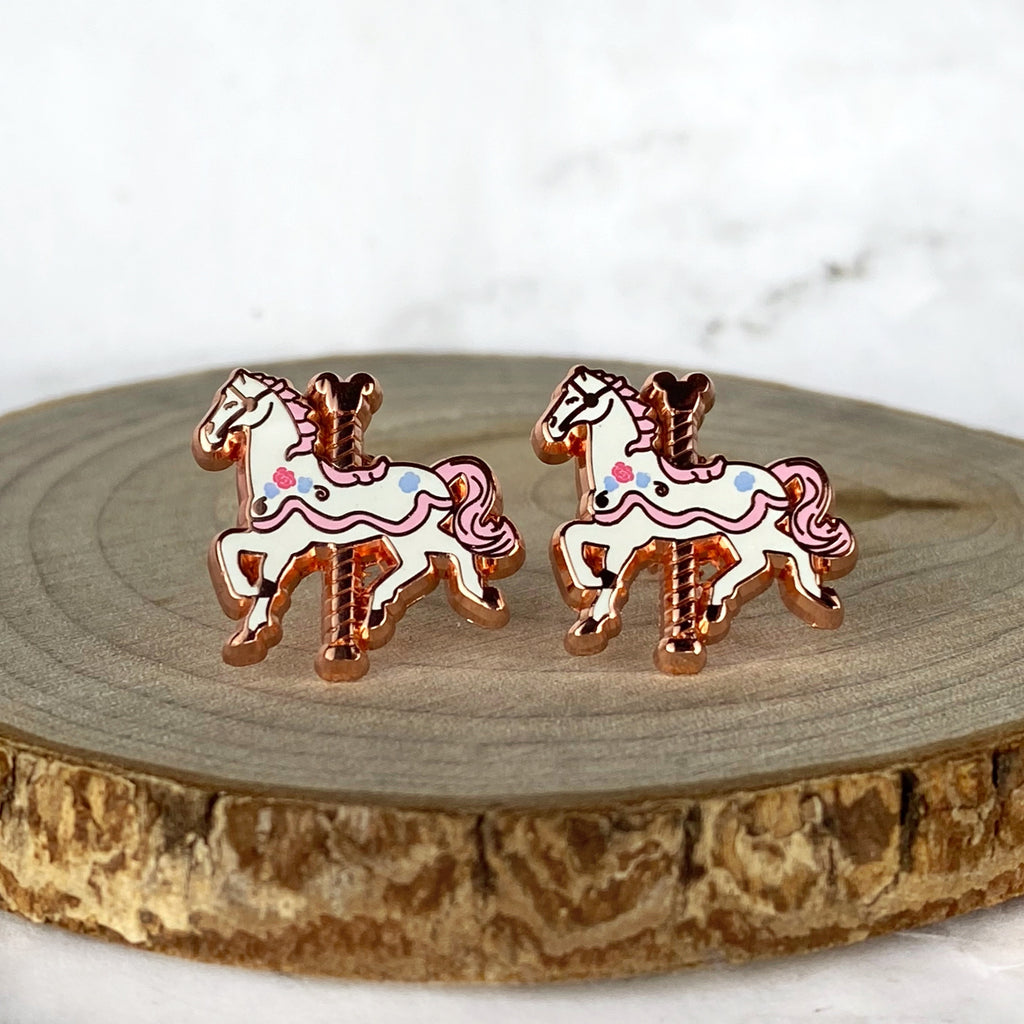 Earrings - Carousel Horse