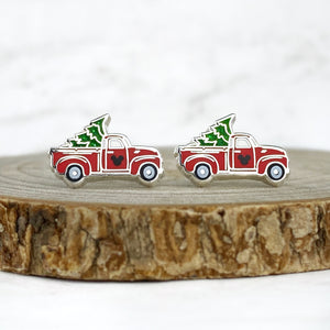 Earrings - Christmas Collection - Tree and Truck