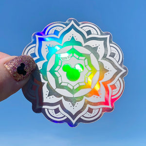 Stickers - Bohemian Mouse Mandala - Holographic MARKDOWN