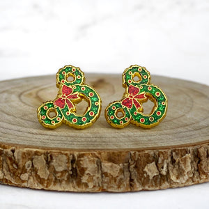 Earrings - Christmas Collection - Magical Wreath